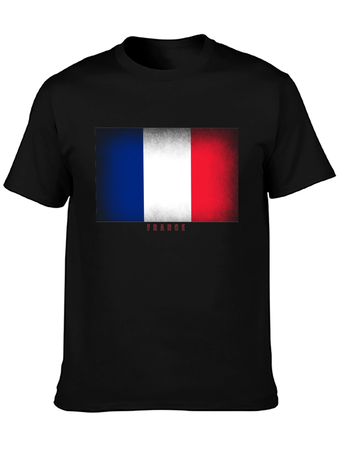 France Flag T-Shirt - Distressed Look