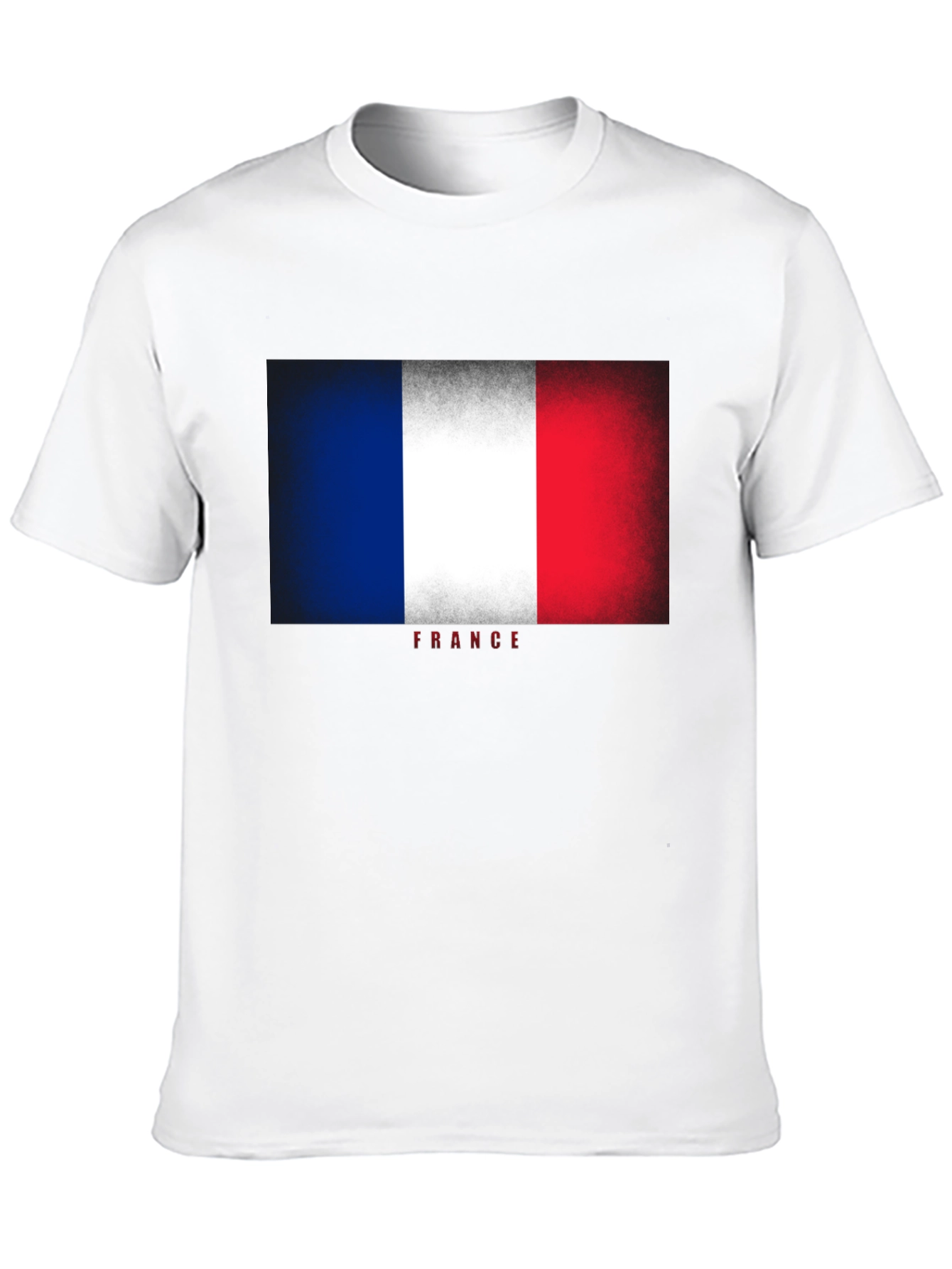 France Flag T-Shirt - Distressed Look