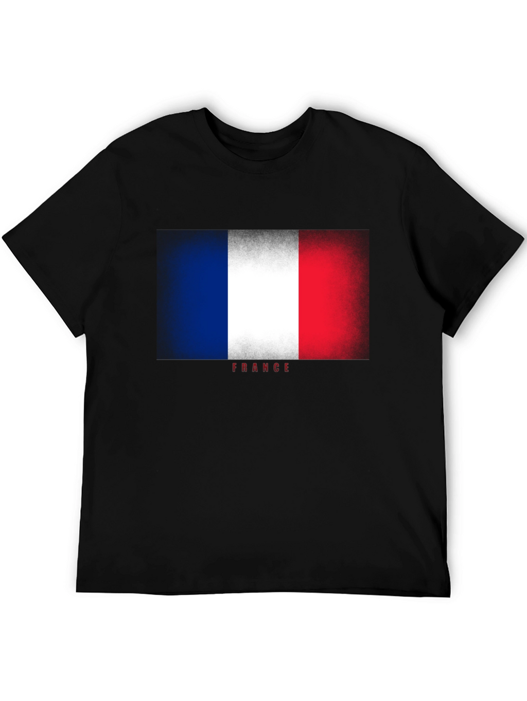 France Flag T-Shirt - Distressed Look
