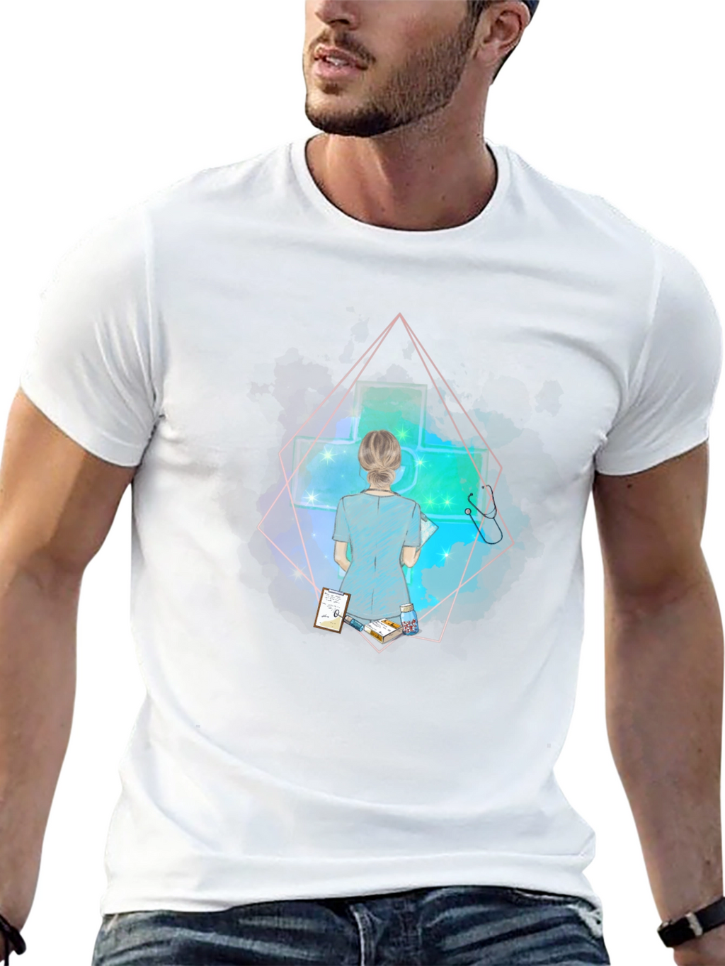 Nurse Graphic T-Shirt - Trendy Medical Apparel