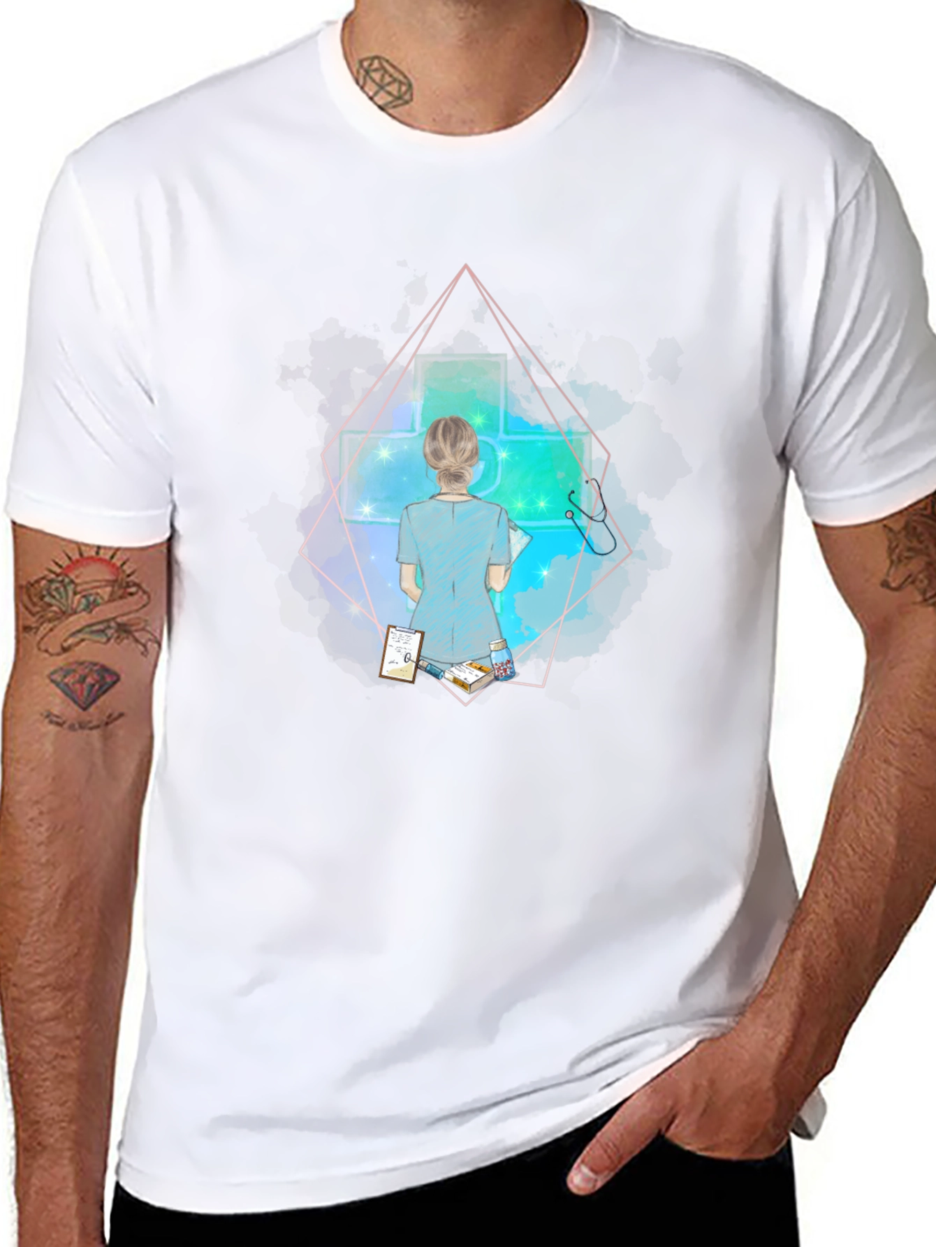 Nurse Graphic T-Shirt - Trendy Medical Apparel
