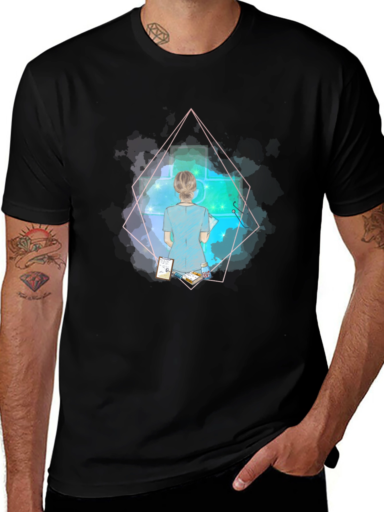Nurse Graphic T-Shirt - Trendy Medical Apparel