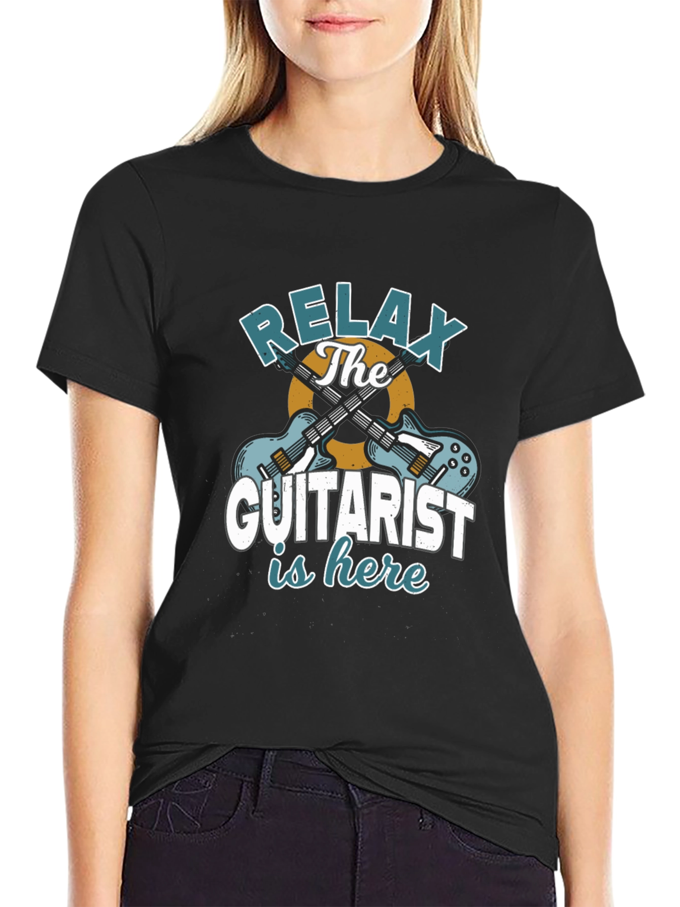 Relax The Guitarist is Here Graphic T-Shirt