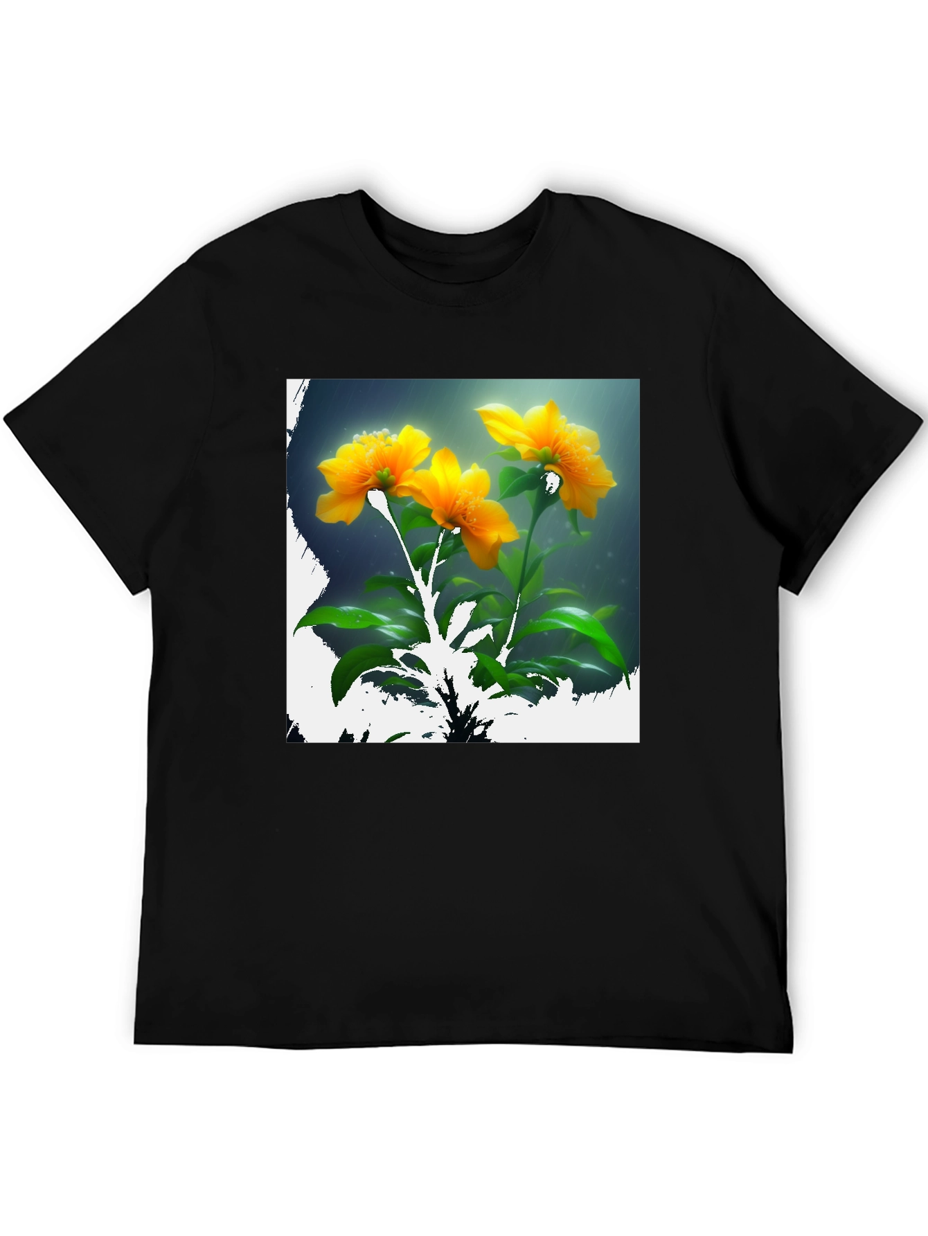 Floral Print Crew Neck T-Shirt