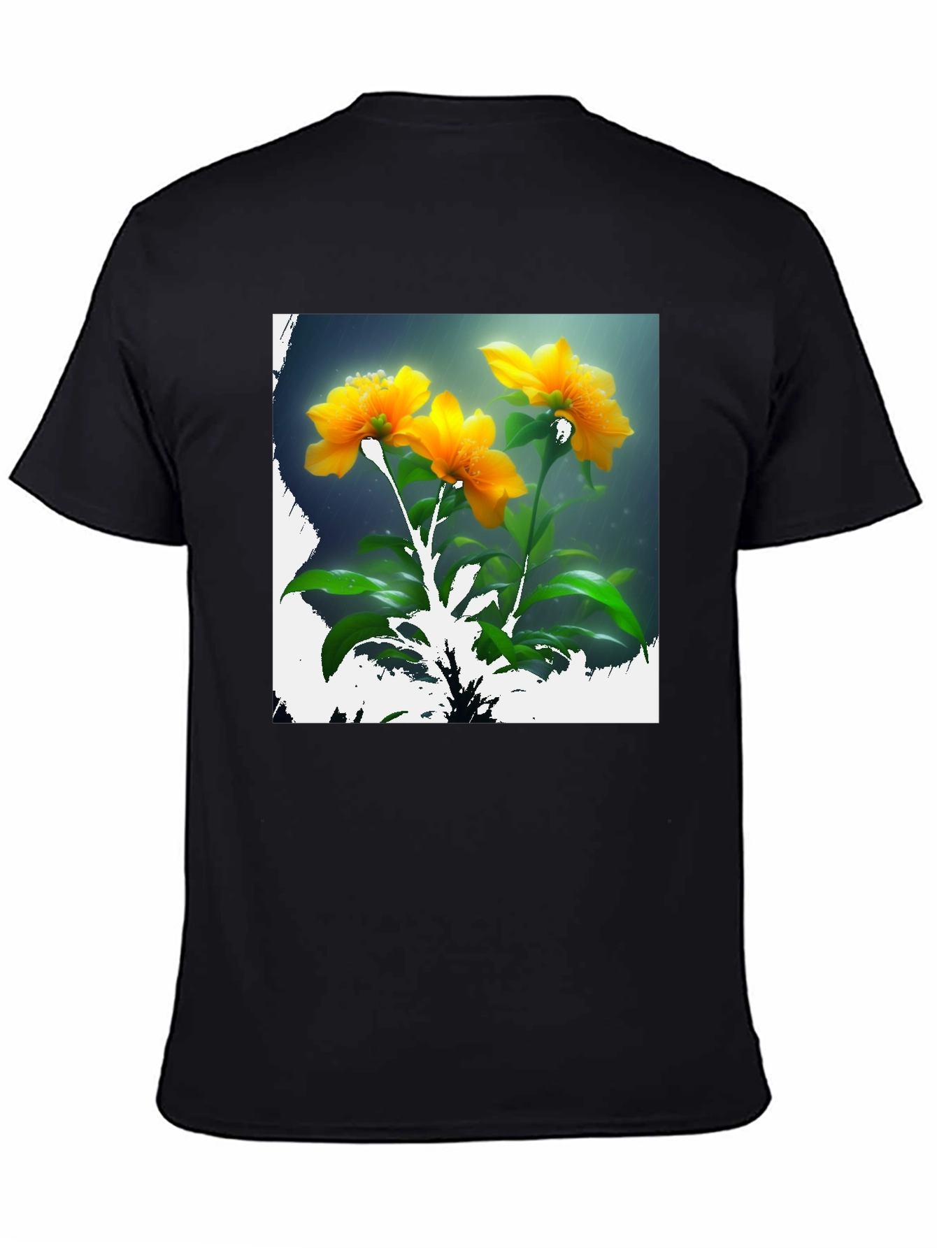 Floral Print Crew Neck T-Shirt