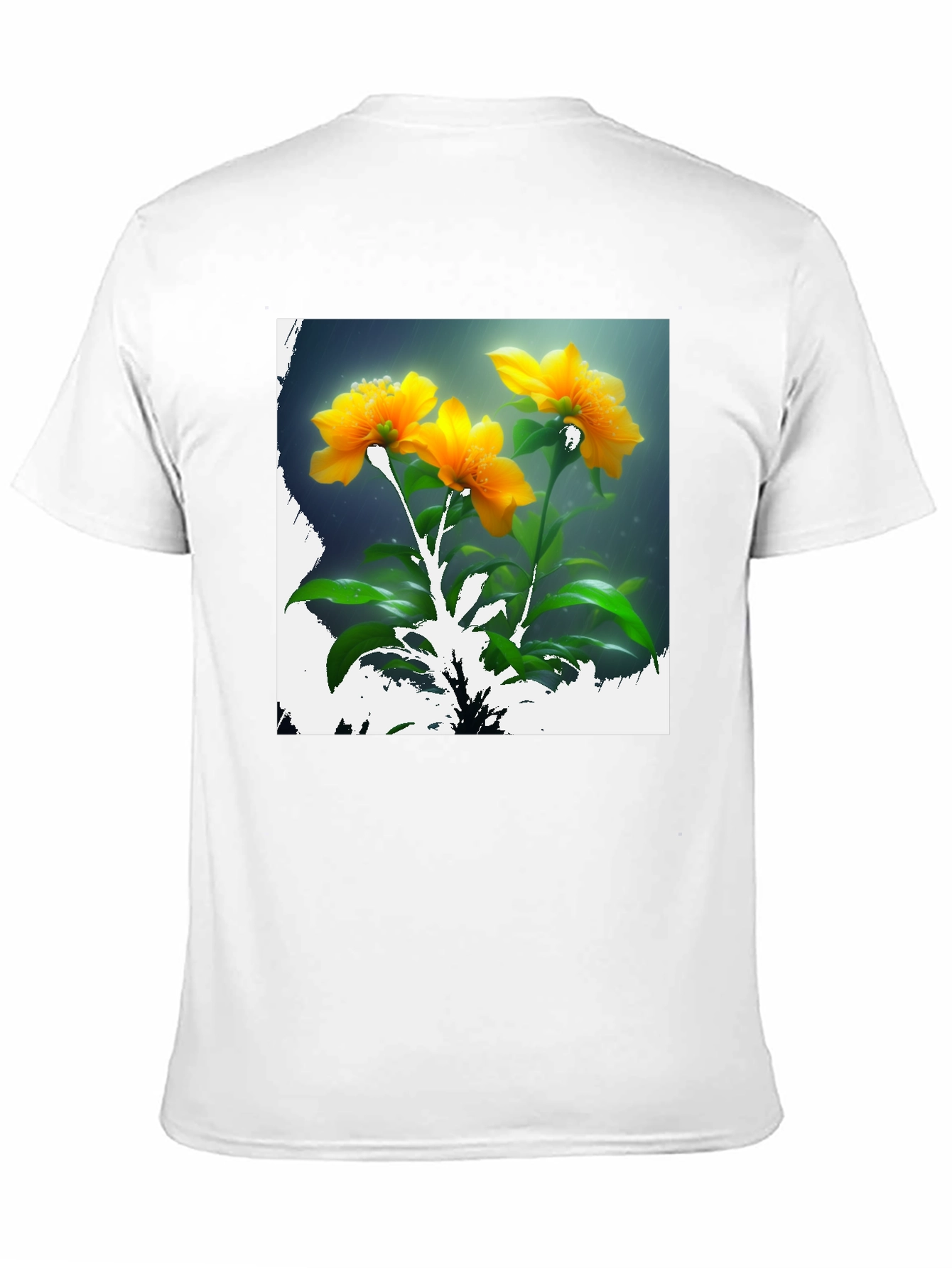 Floral Print Crew Neck T-Shirt