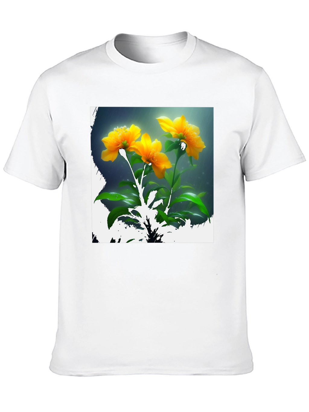 Floral Print Crew Neck T-Shirt