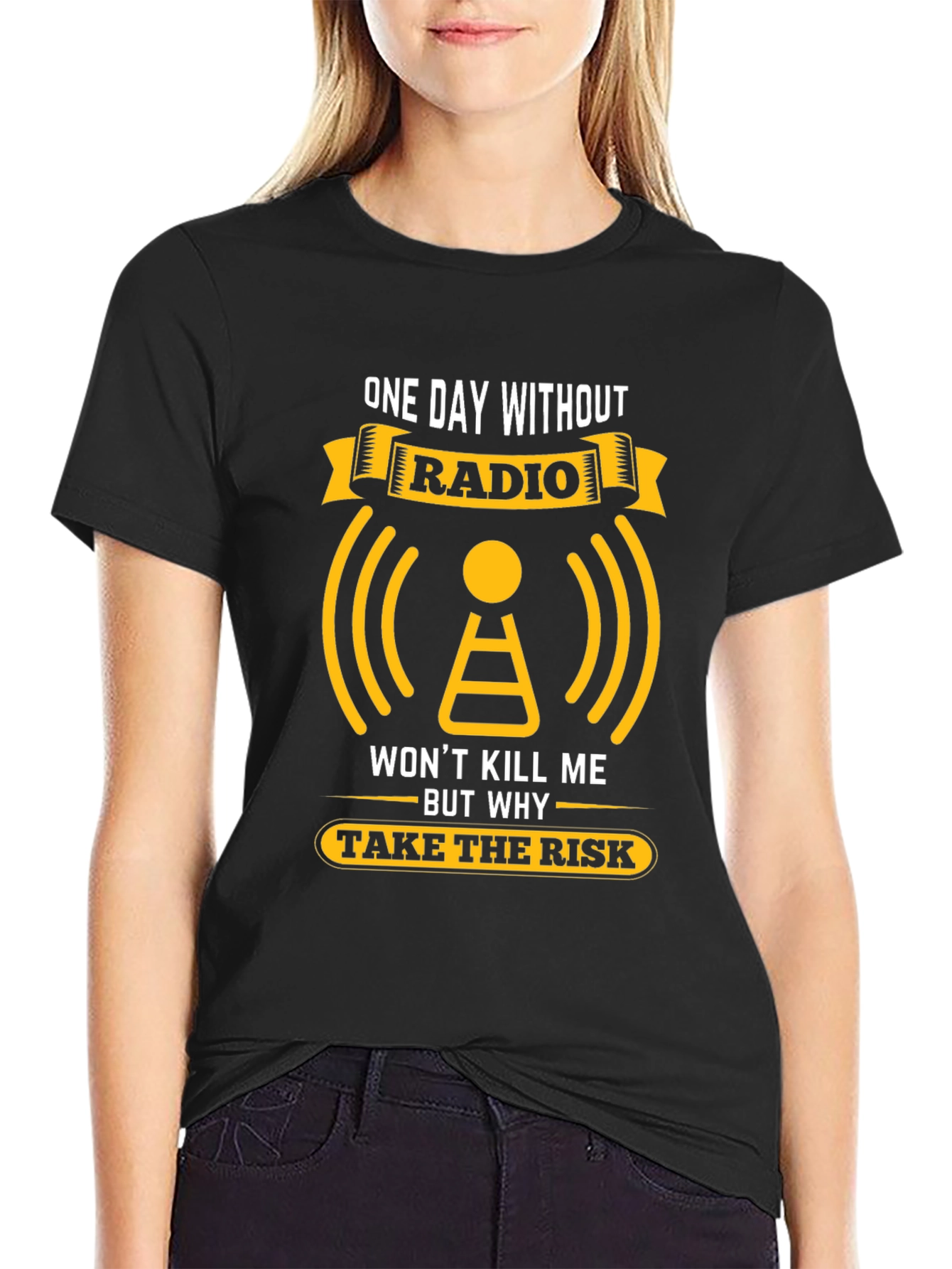 Radio T-Shirt: One Day Without Radio Graphic Tee