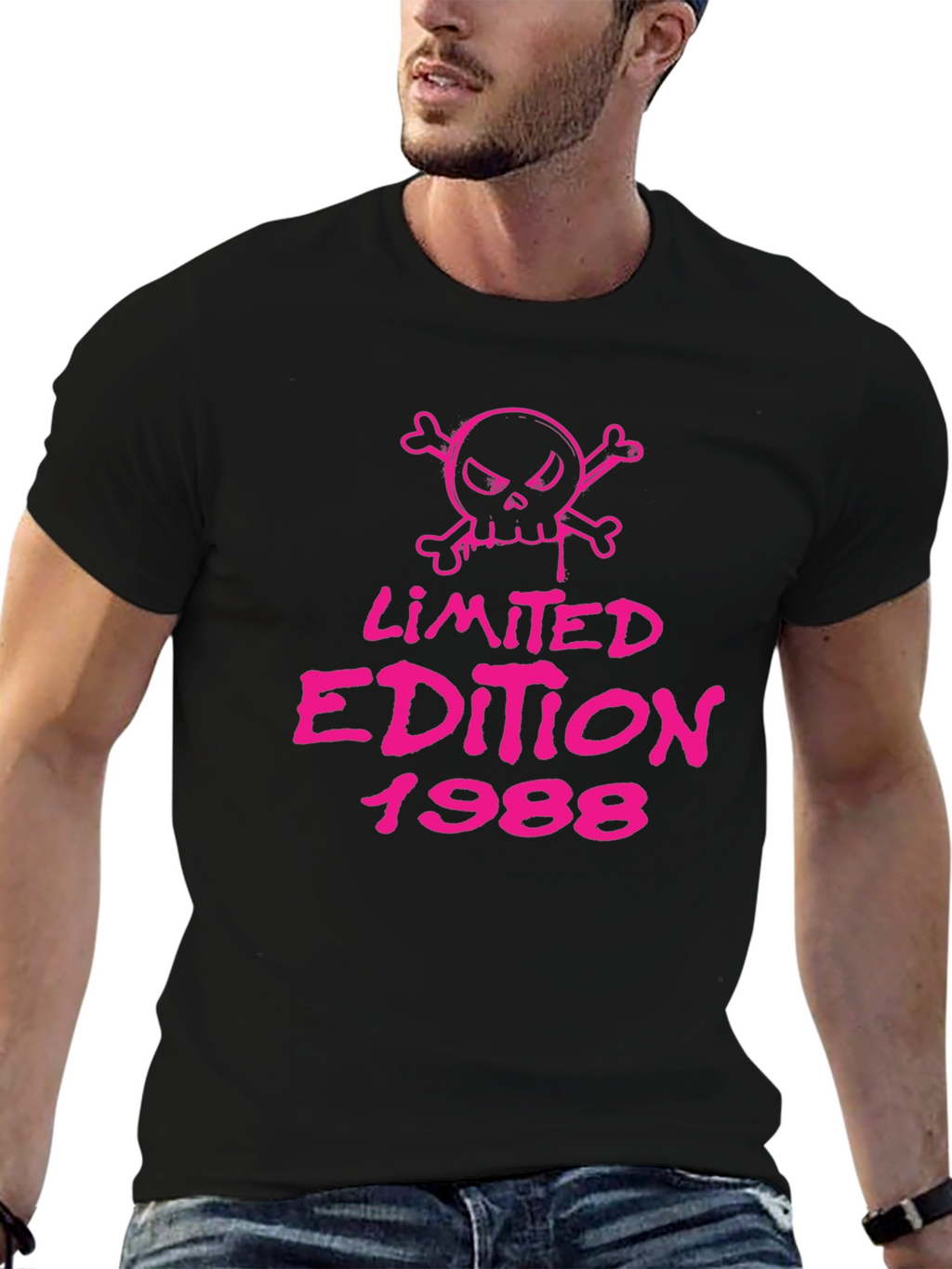 Limited Edition 1988 Skull Graphic Tee - Black