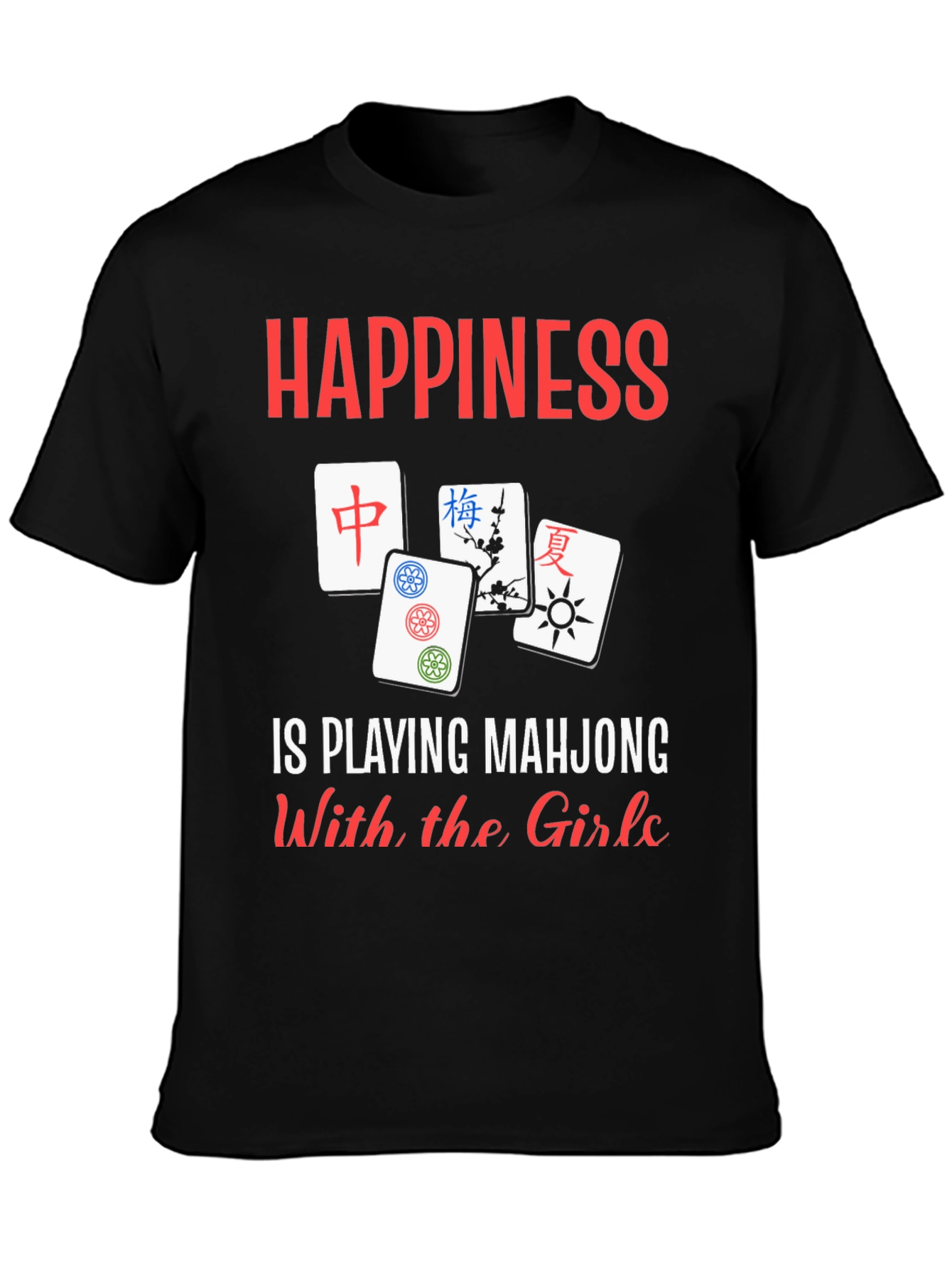 Happiness Playing Mahjong Shirt