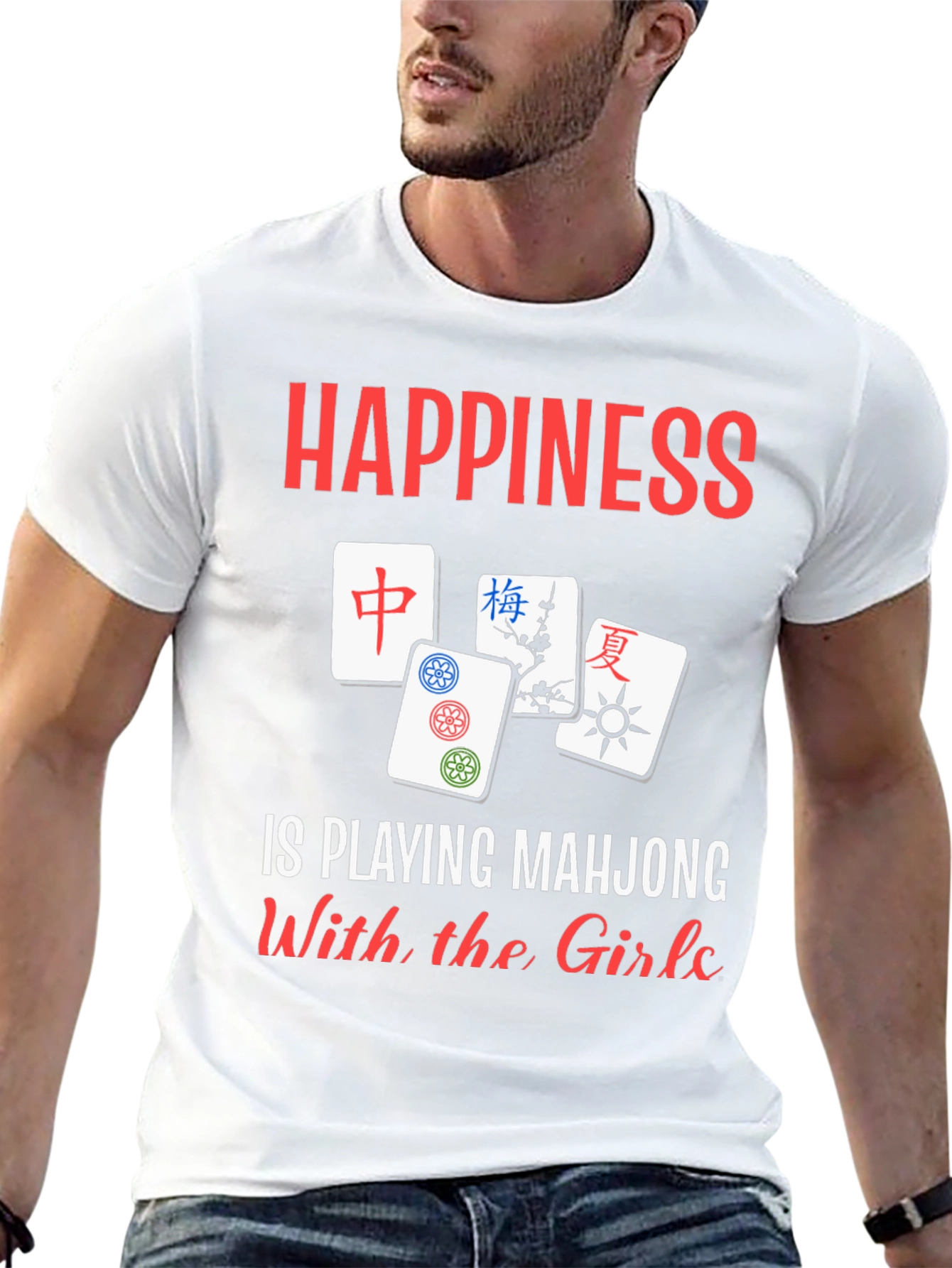 Happiness Playing Mahjong Shirt