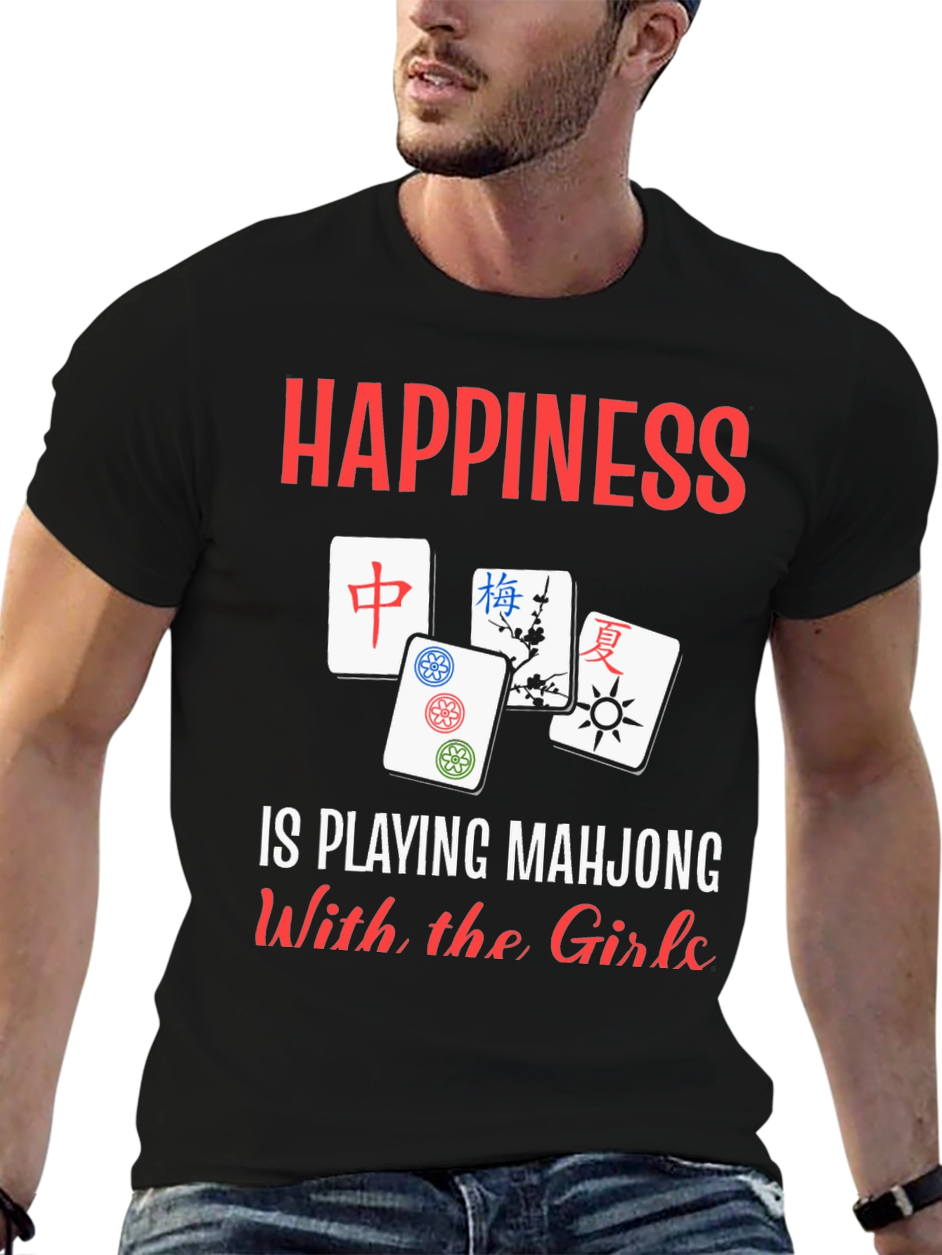 Happiness Playing Mahjong Shirt