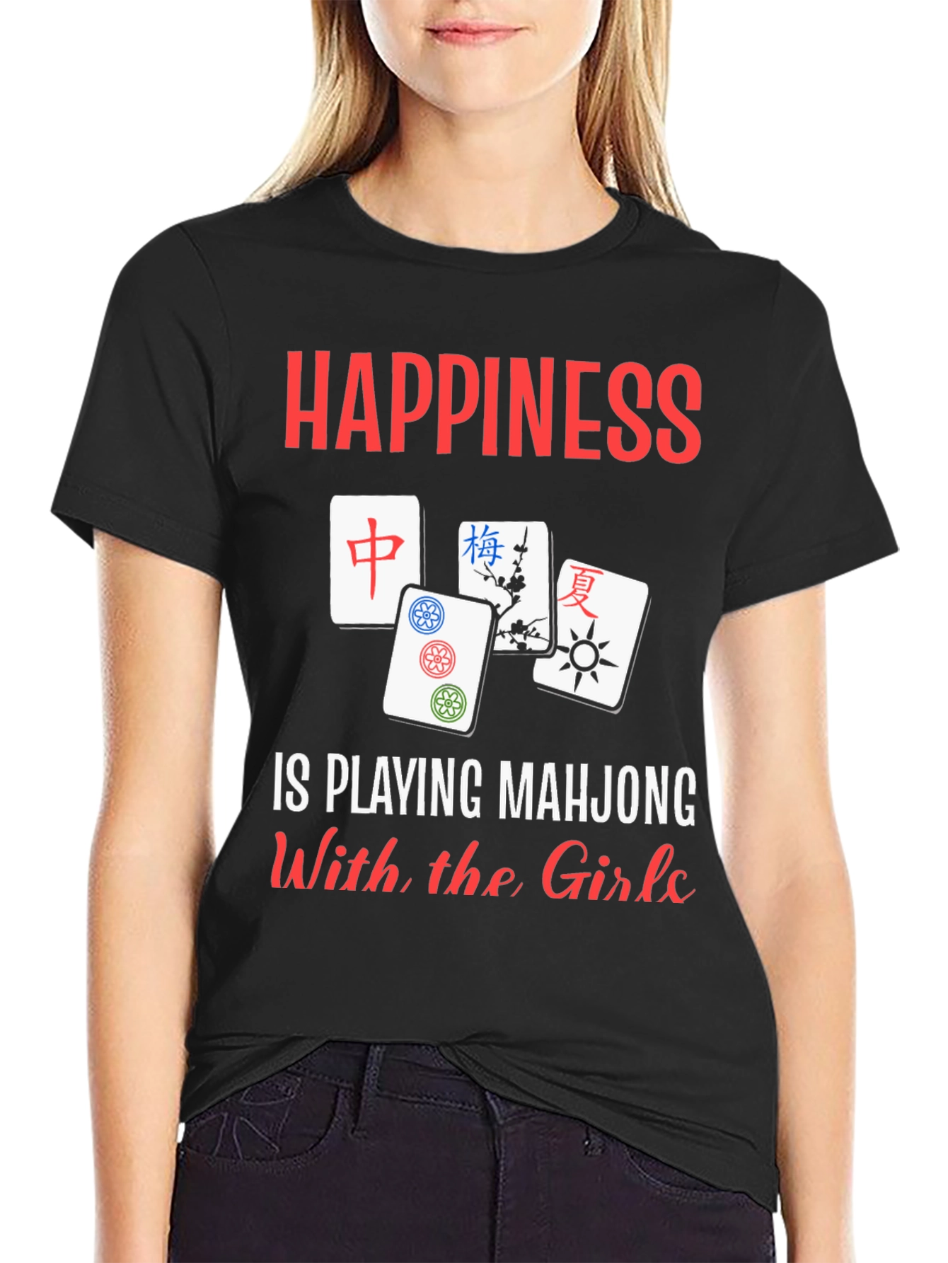 Happiness Playing Mahjong Shirt