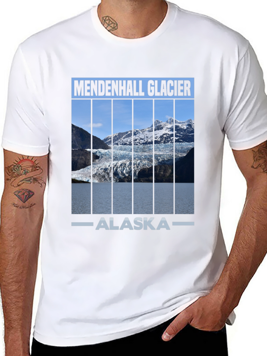 Mendenhall Glacier Alaska Graphic T-Shirt