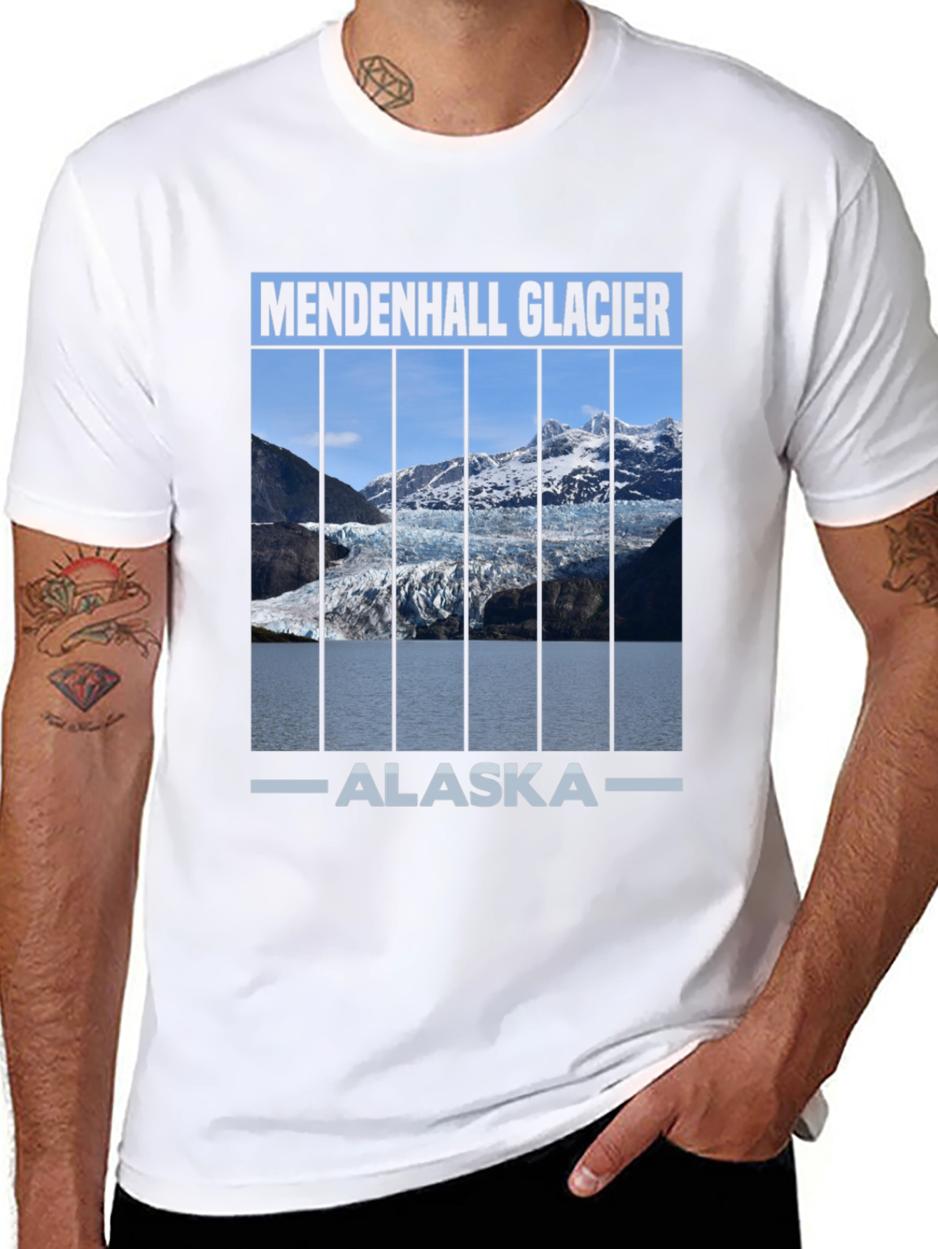 Mendenhall Glacier Alaska Graphic T-Shirt