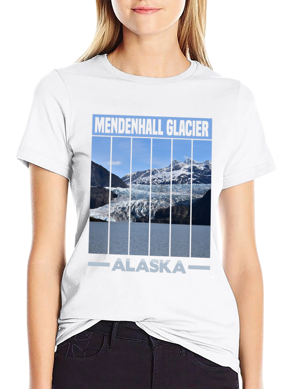 Mendenhall Glacier Alaska Graphic T-Shirt