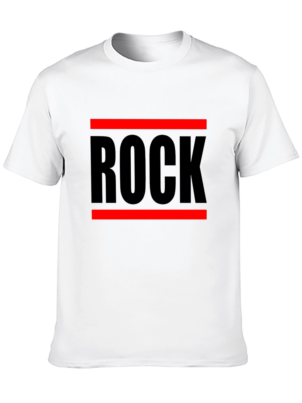 Rock Graphic T-Shirt - Bold Black Cotton Tee