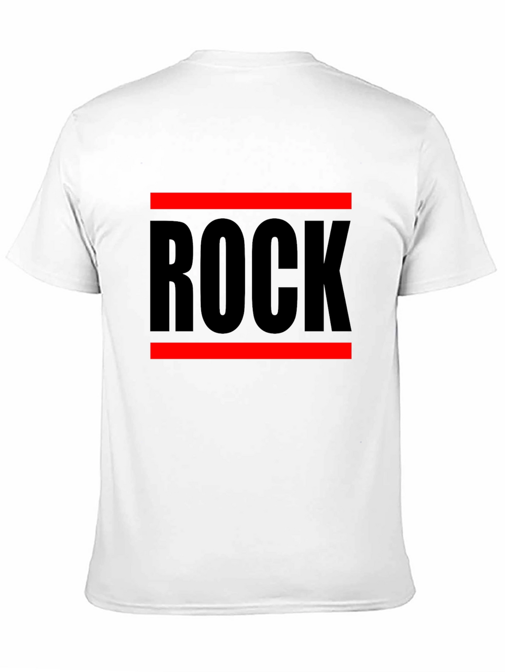 Rock Graphic T-Shirt - Bold Black Cotton Tee