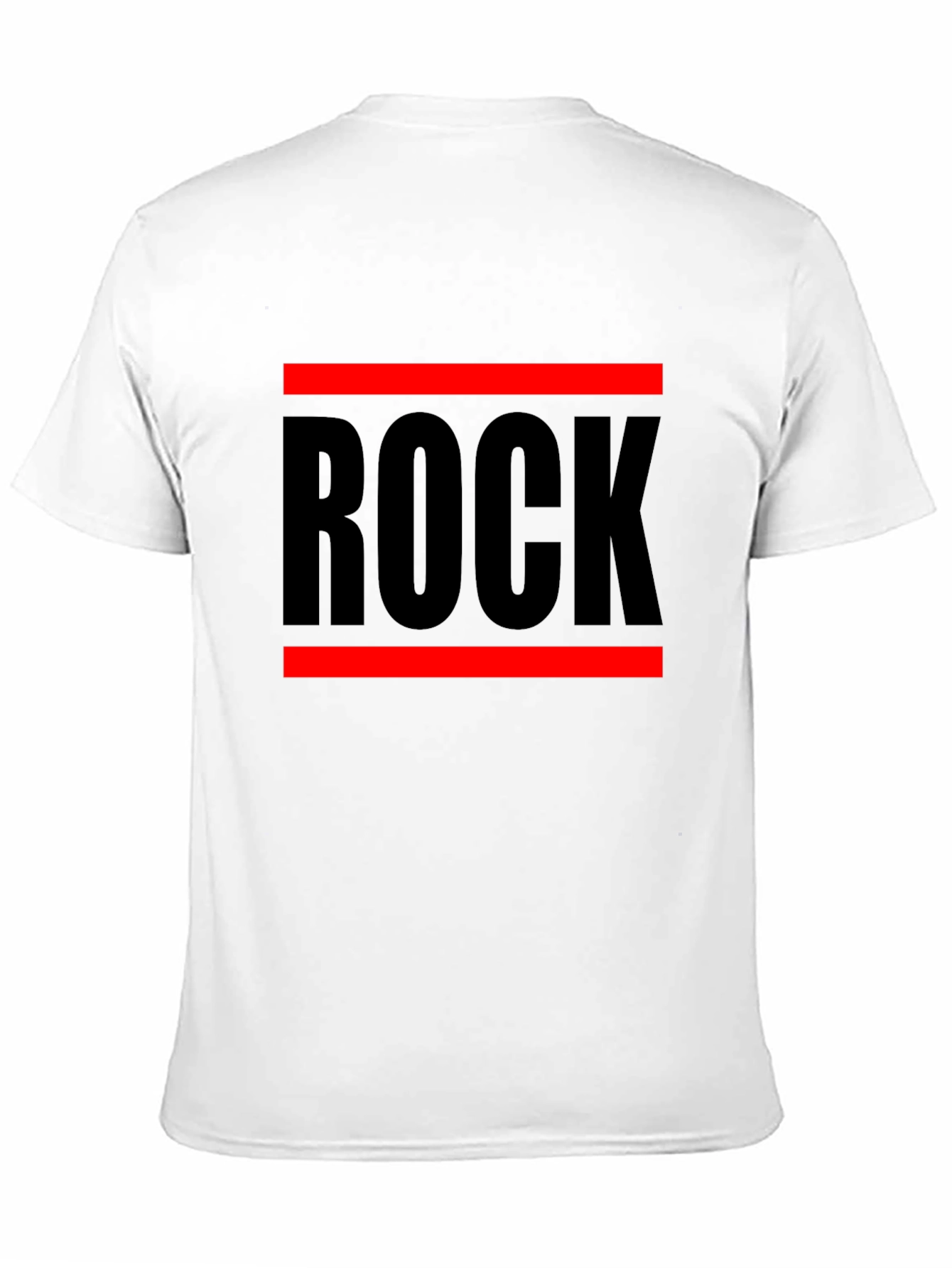 Rock Graphic T-Shirt - Bold Black Cotton Tee
