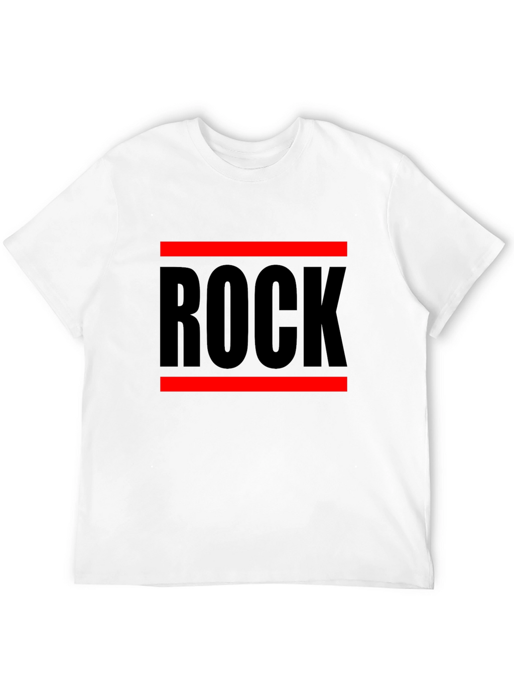 Rock Graphic T-Shirt - Bold Black Cotton Tee