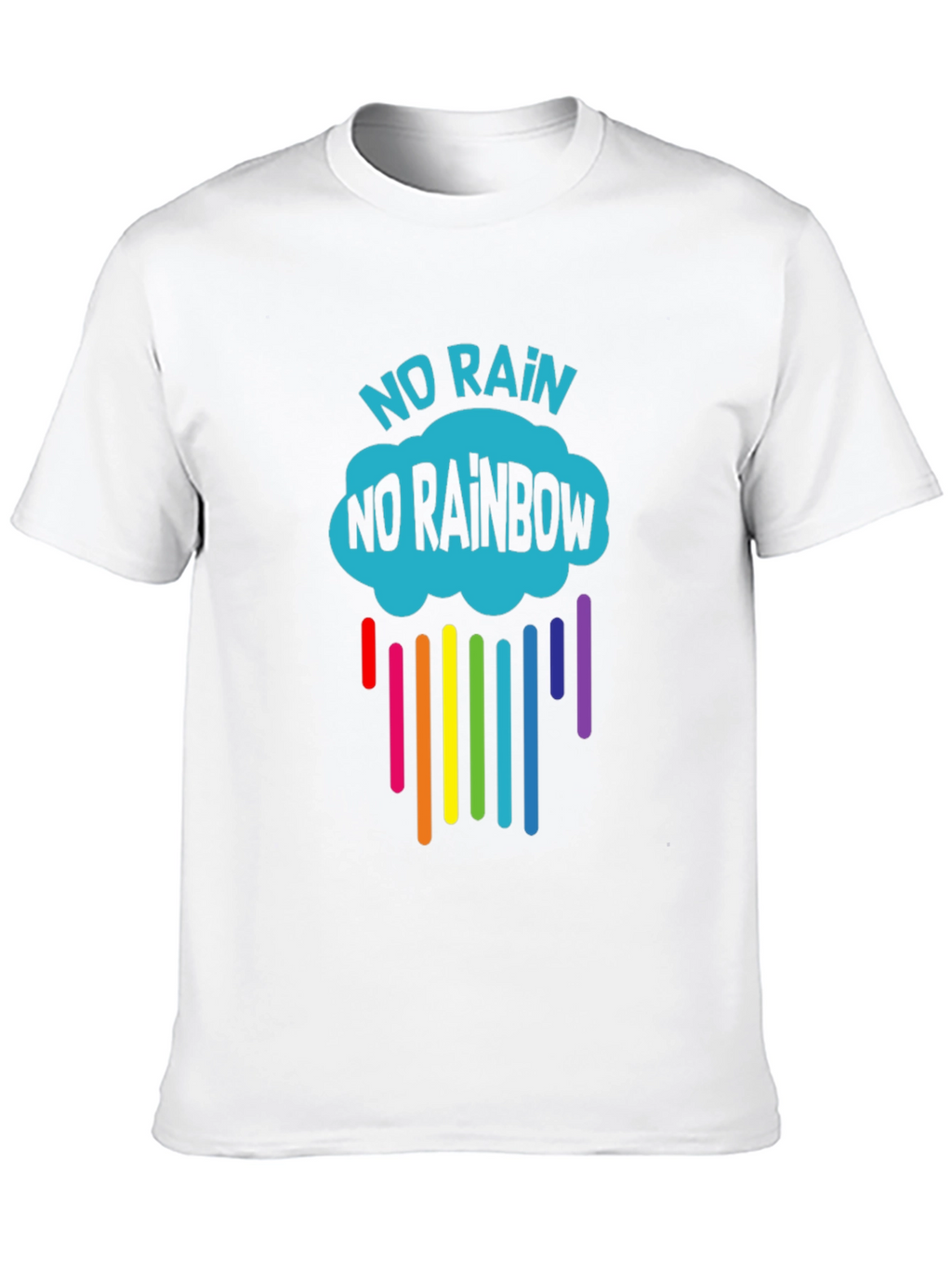 No Rain No Rainbow Graphic T-Shirt