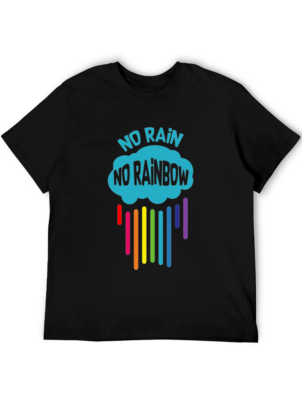 No Rain No Rainbow Graphic T-Shirt