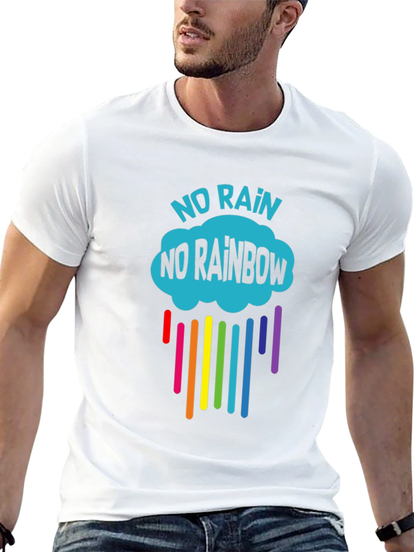 No Rain No Rainbow Graphic T-Shirt