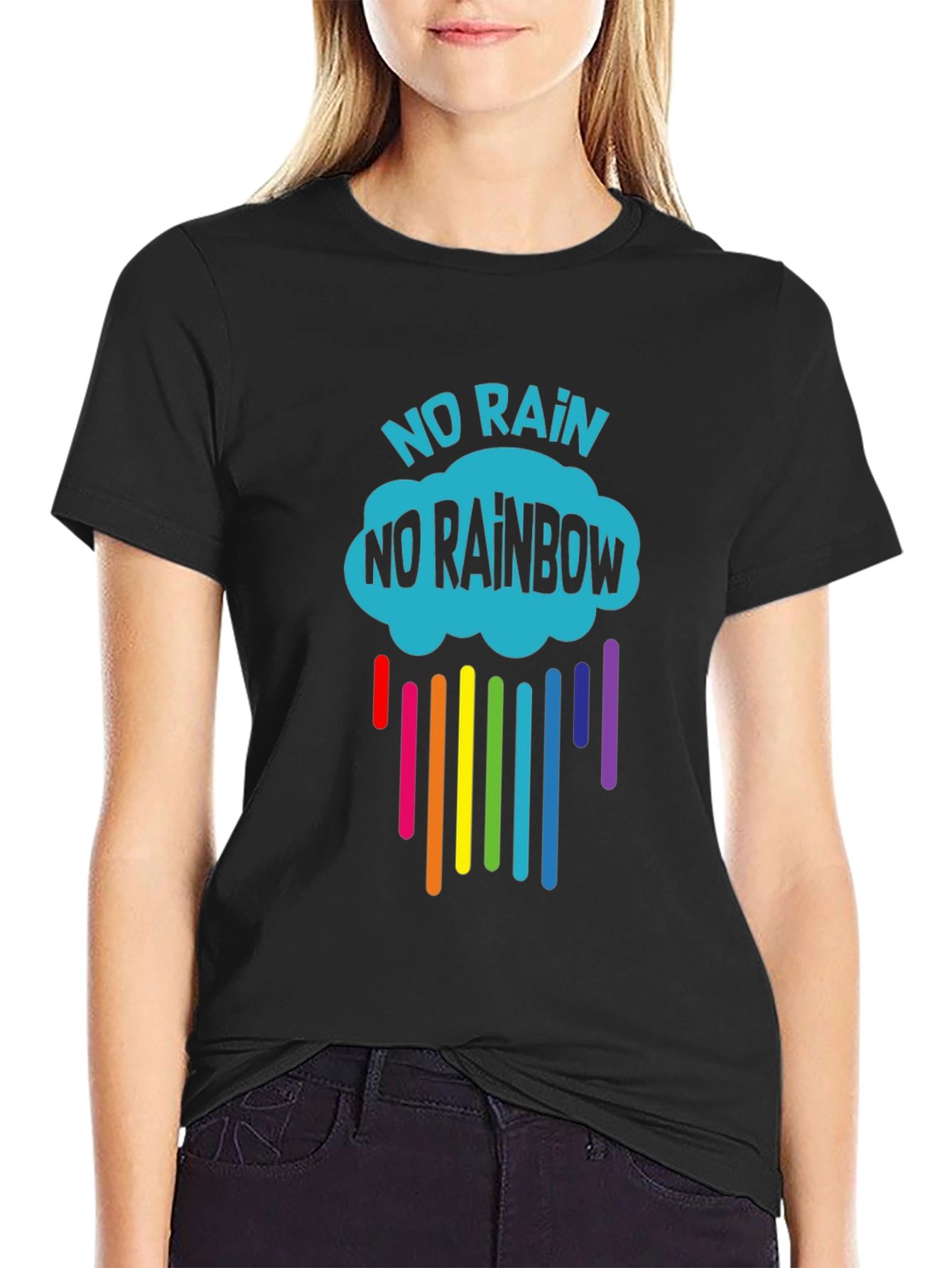 No Rain No Rainbow Graphic T-Shirt