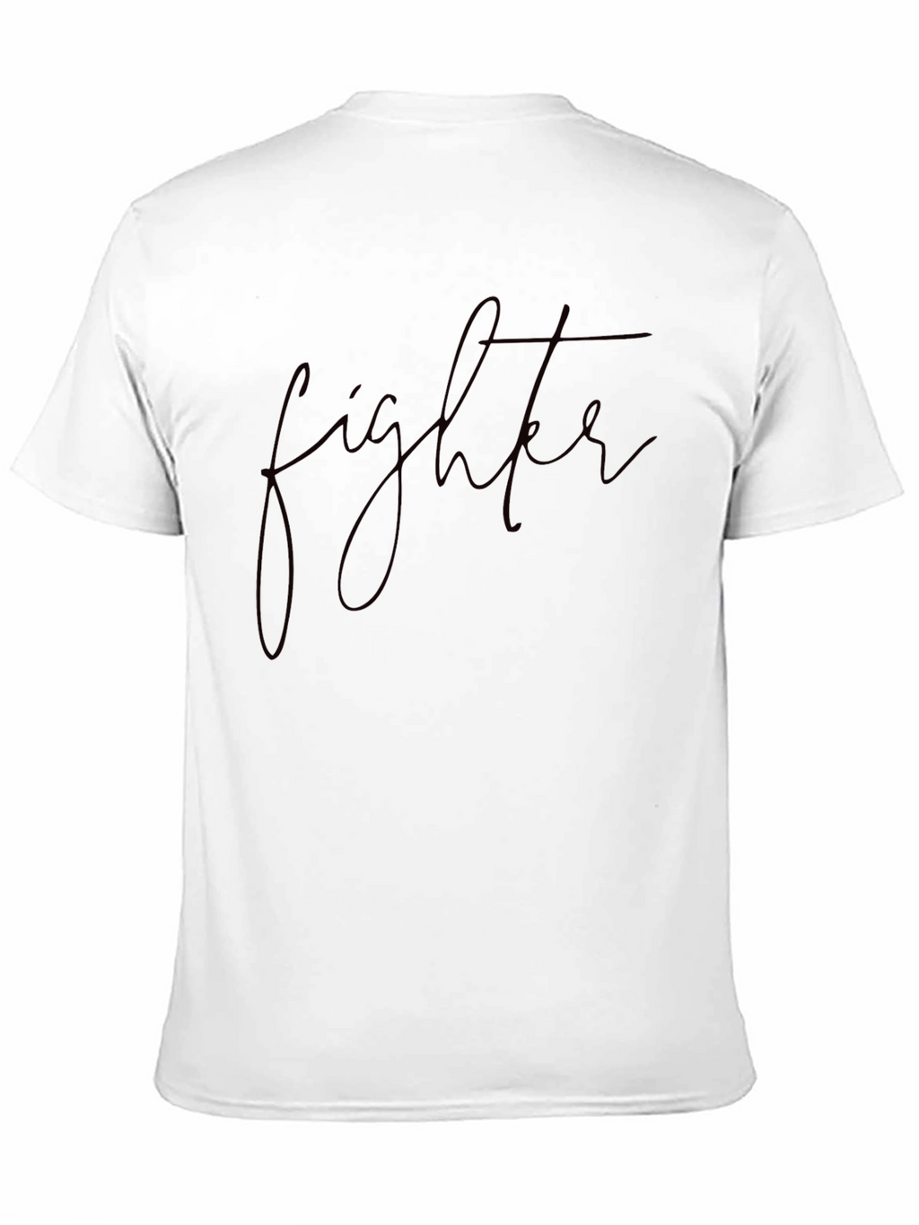 Fighter Script Black T-Shirt
