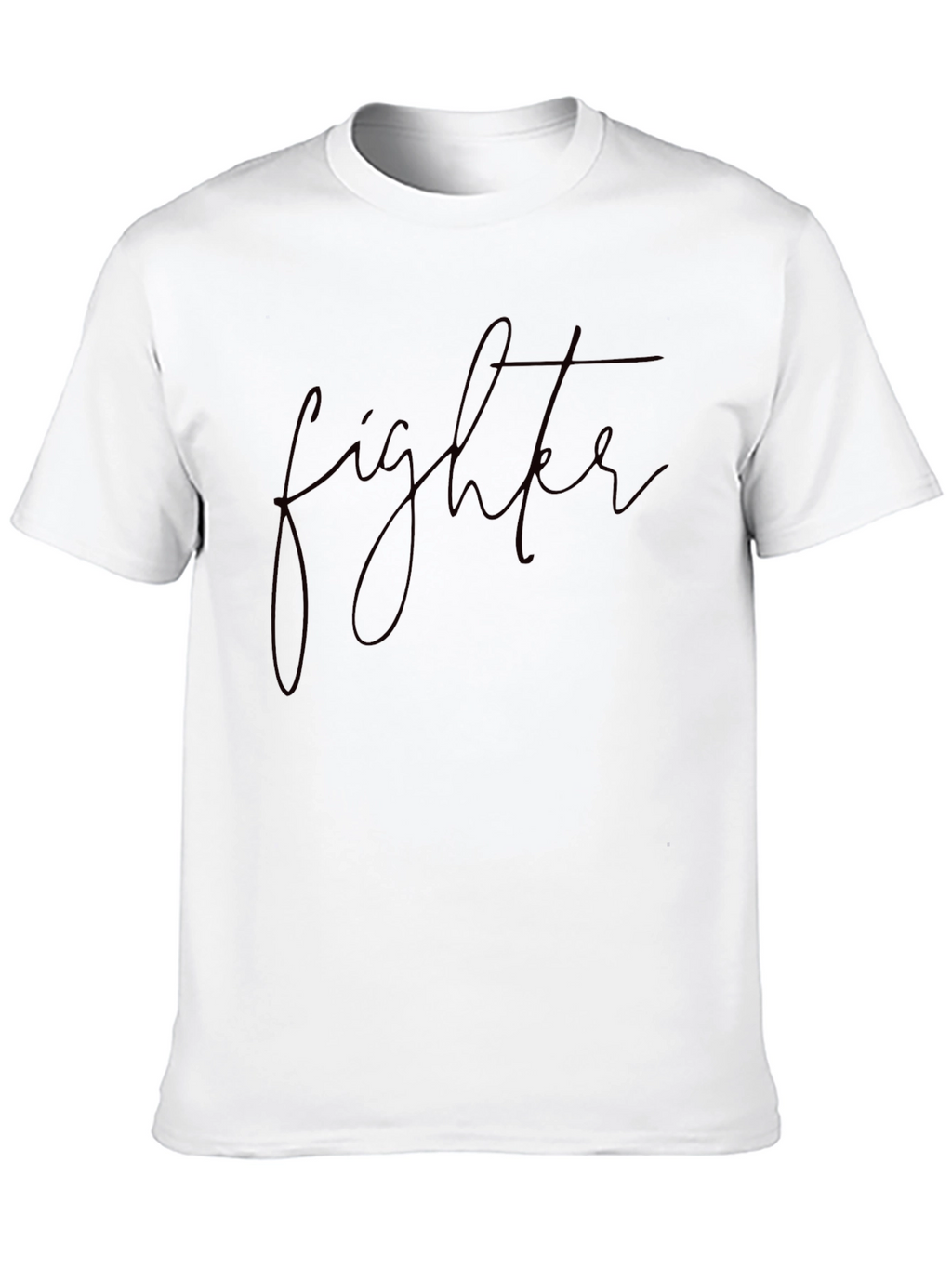 Fighter Script Black T-Shirt