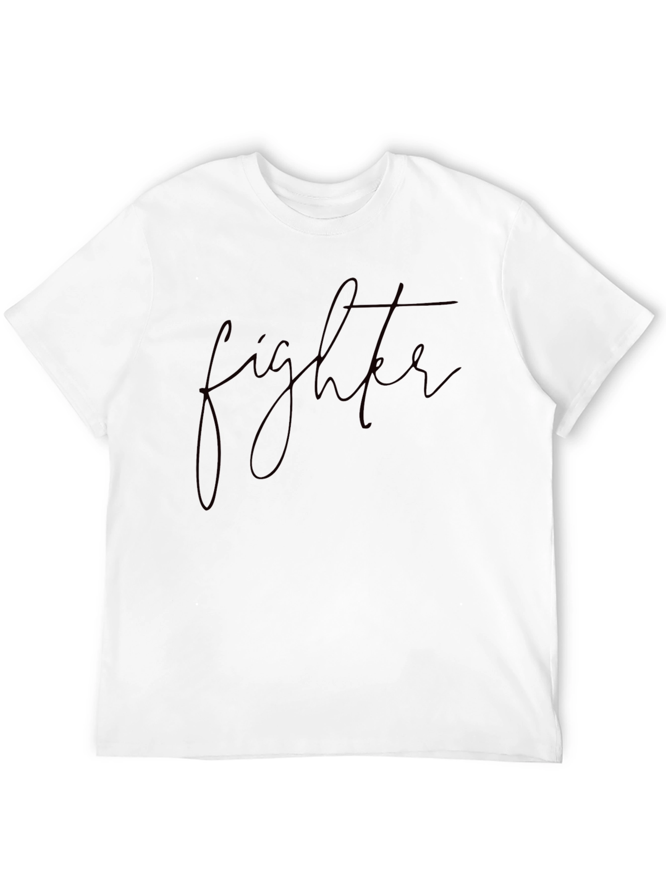 Fighter Script Black T-Shirt