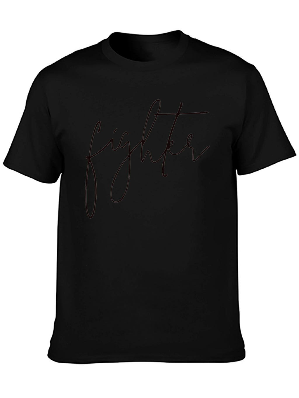 Fighter Script Black T-Shirt