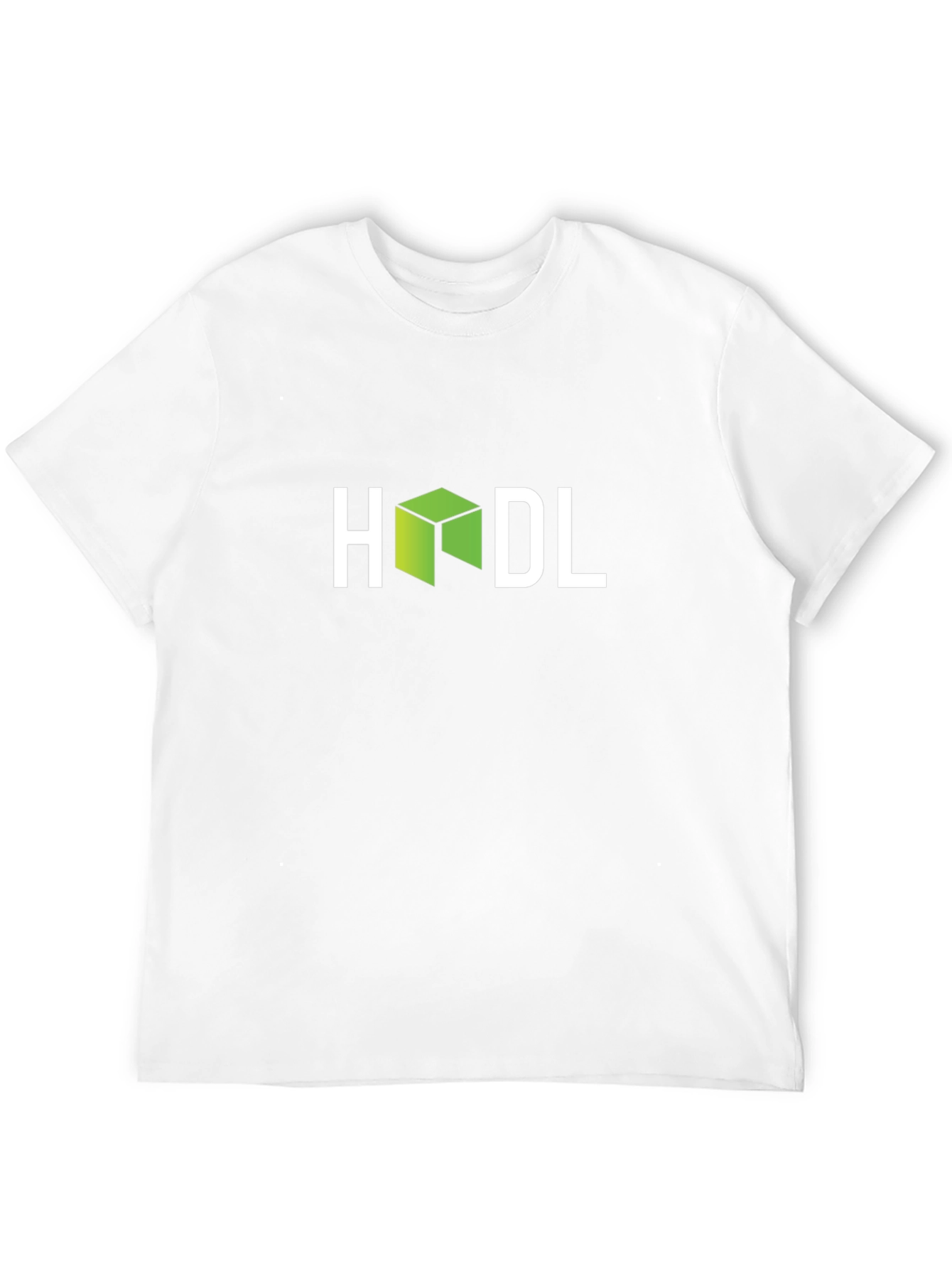 HODL Crypto T-Shirt - Green Cube Design