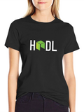 HODL Crypto T-Shirt - Green Cube Design