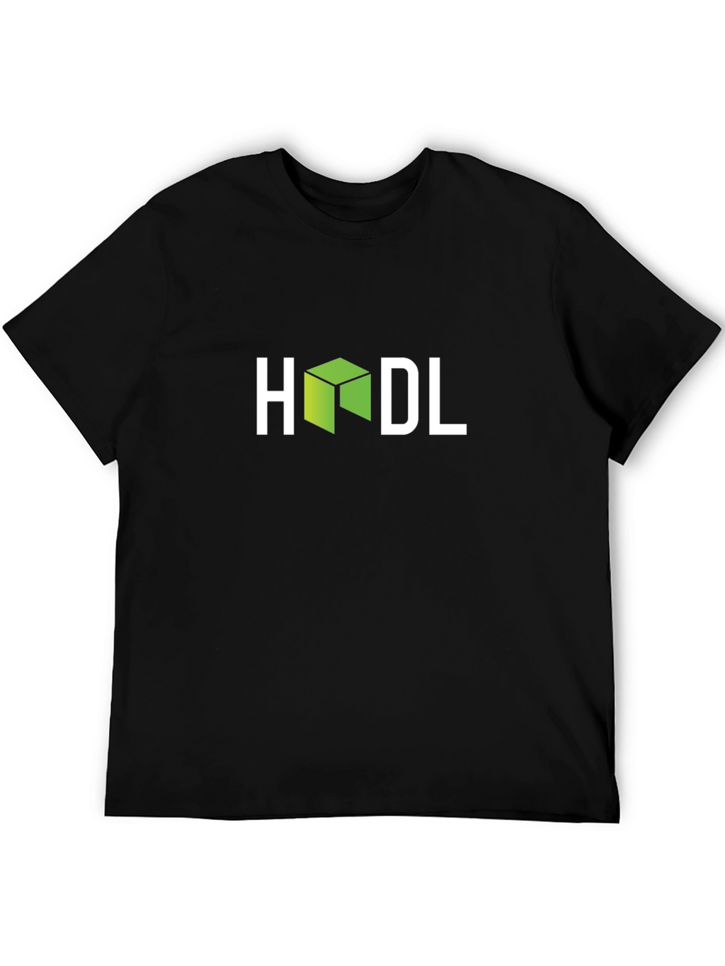 HODL Crypto T-Shirt - Green Cube Design