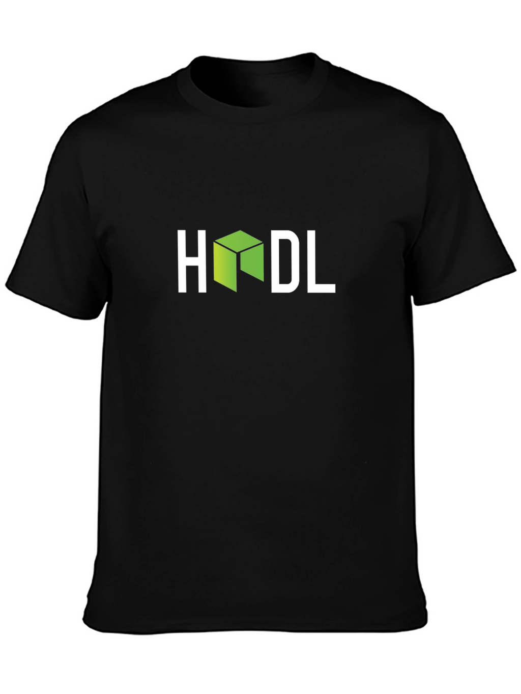 HODL Crypto T-Shirt - Green Cube Design