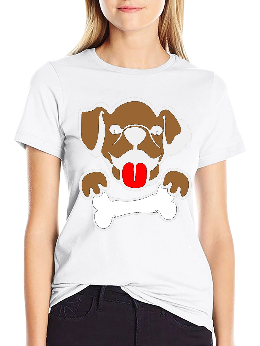 Dog & Bone Graphic Tee - Mens Black T-Shirt