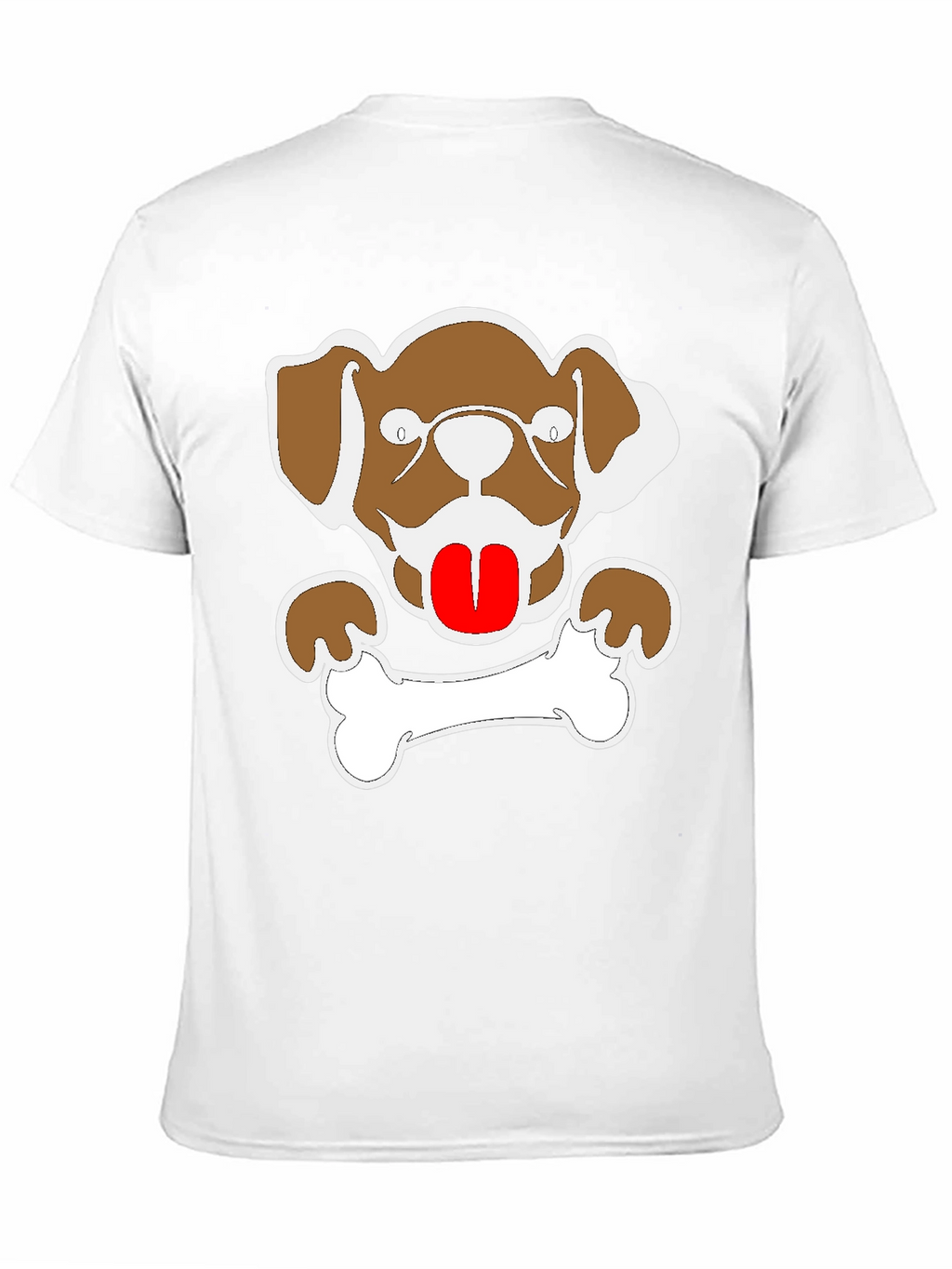 Dog & Bone Graphic Tee - Mens Black T-Shirt