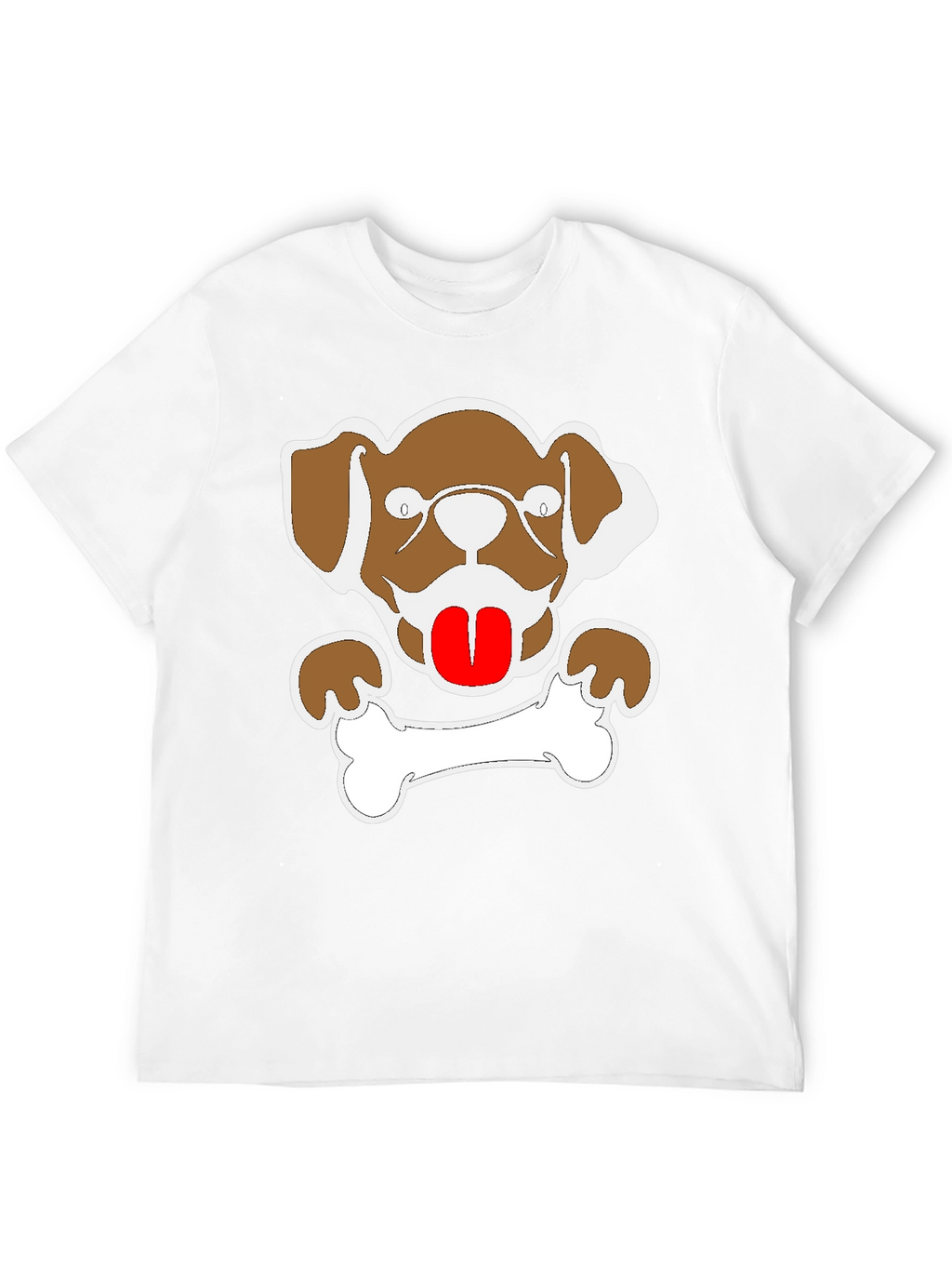 Dog & Bone Graphic Tee - Mens Black T-Shirt
