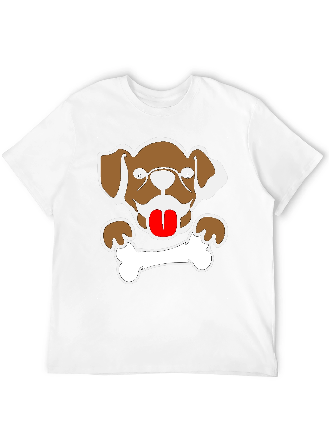 Dog & Bone Graphic Tee - Mens Black T-Shirt