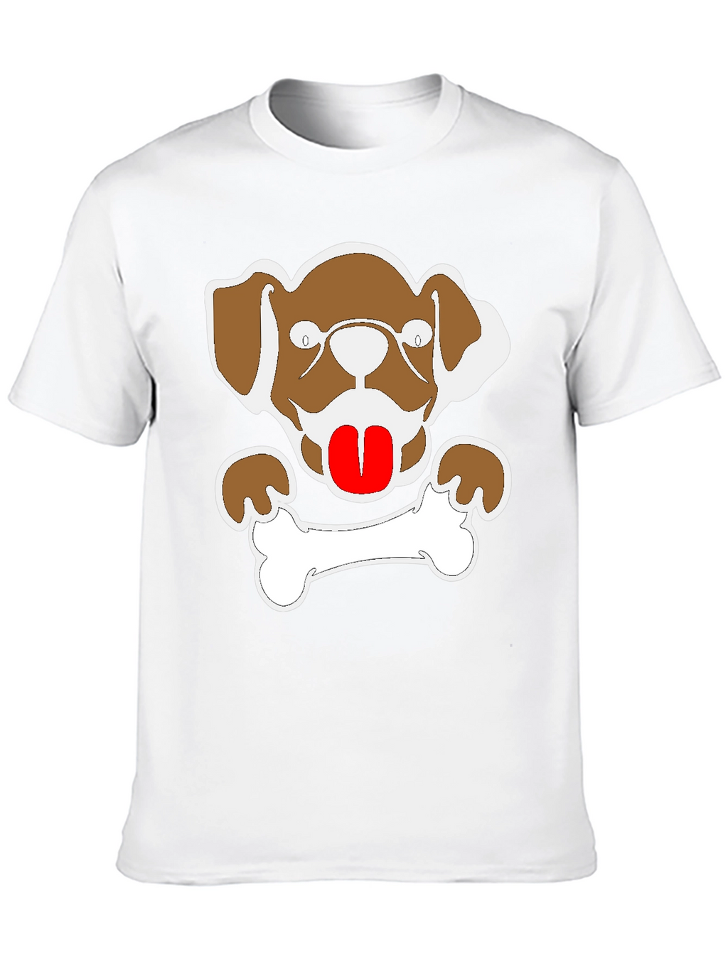 Dog & Bone Graphic Tee - Mens Black T-Shirt