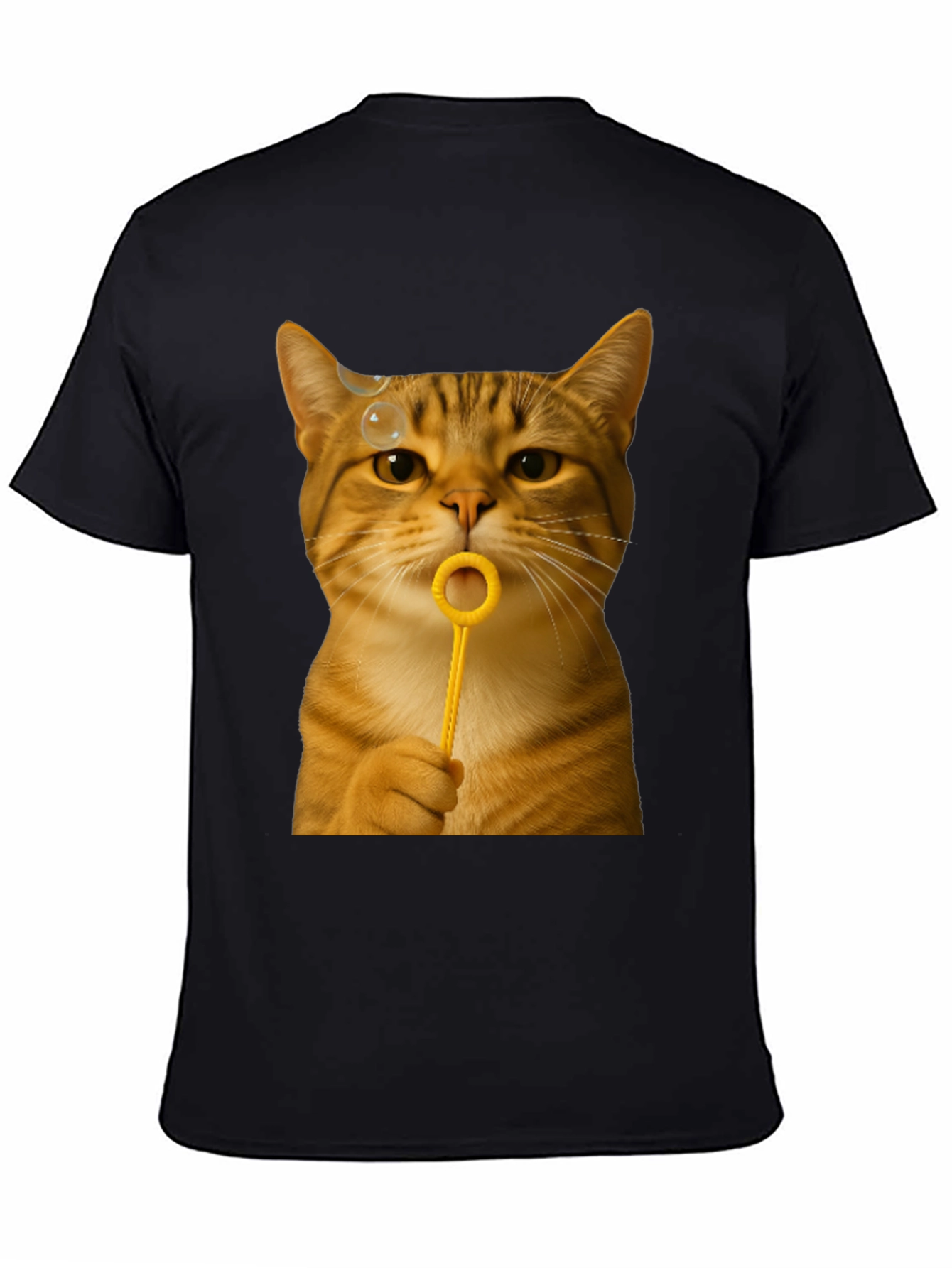 Cat Blowing Bubbles Graphic Tee - Unisex