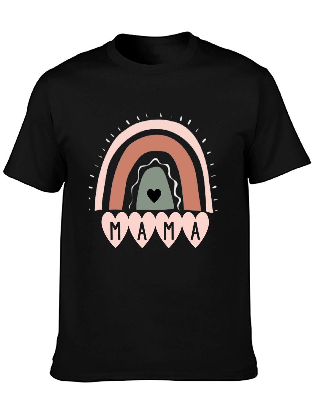 Mama Rainbow Graphic Tee - Cute Mothers Day Shirt