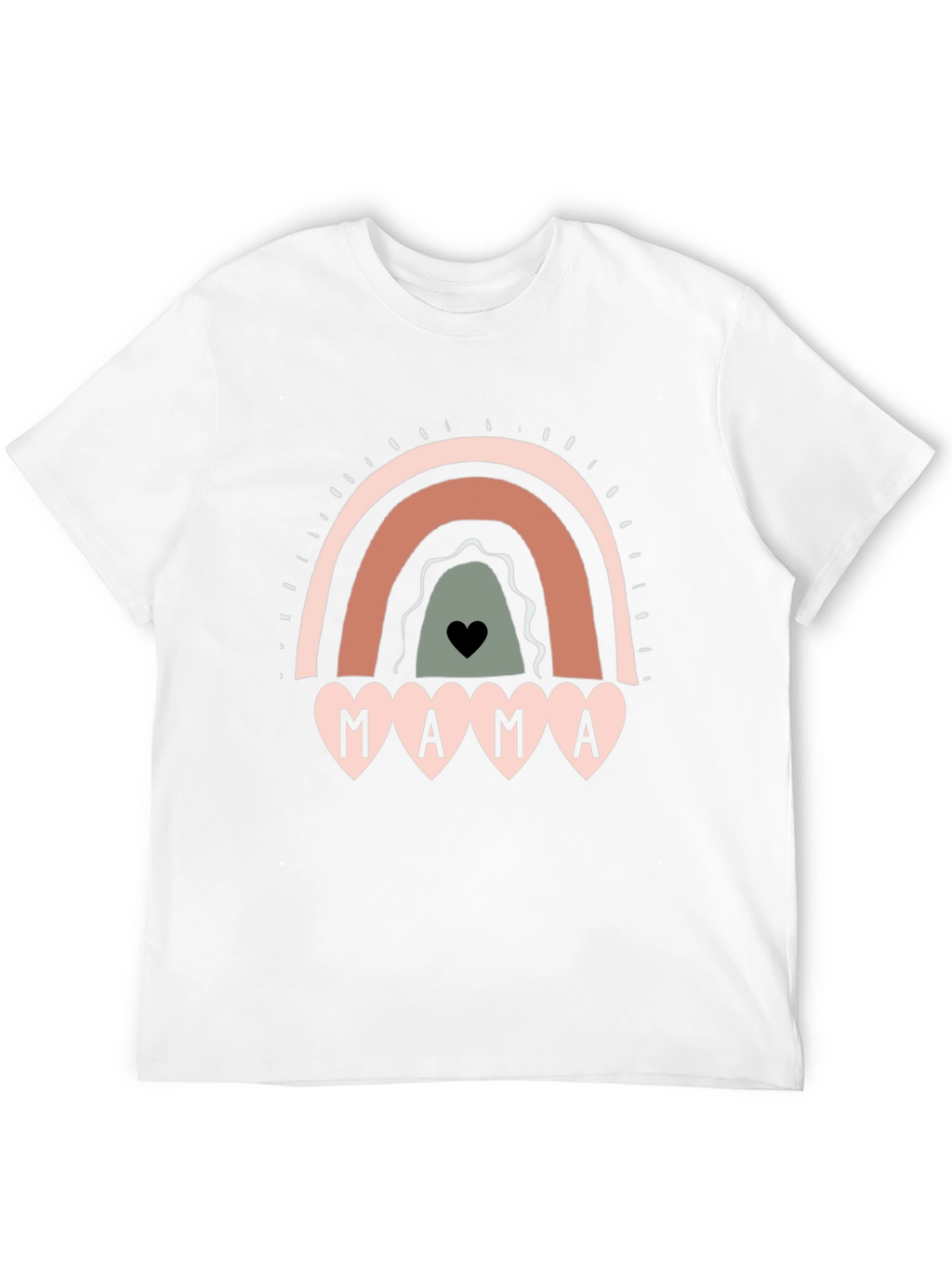 Mama Rainbow Graphic Tee - Cute Mothers Day Shirt