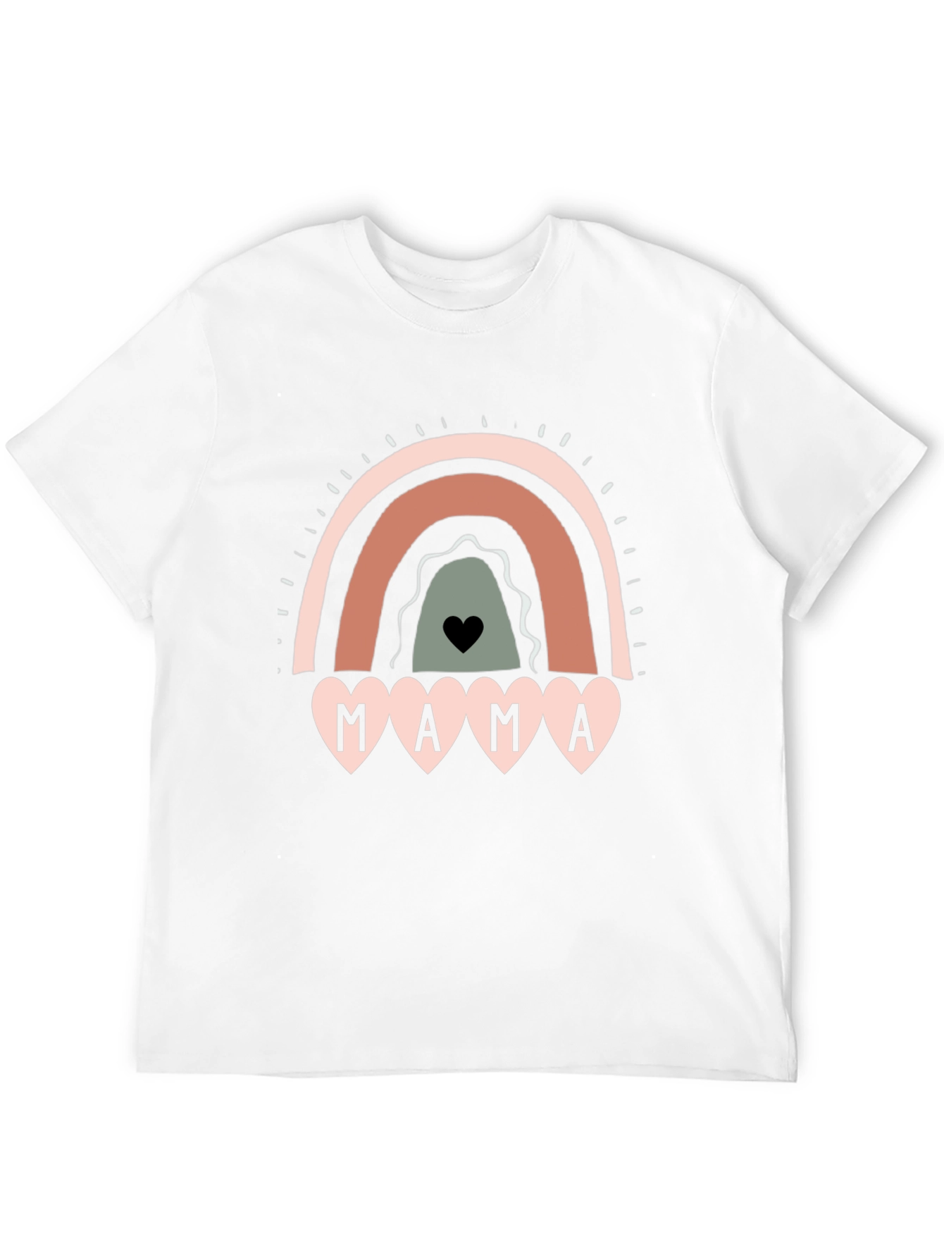 Mama Rainbow Graphic Tee - Cute Mothers Day Shirt