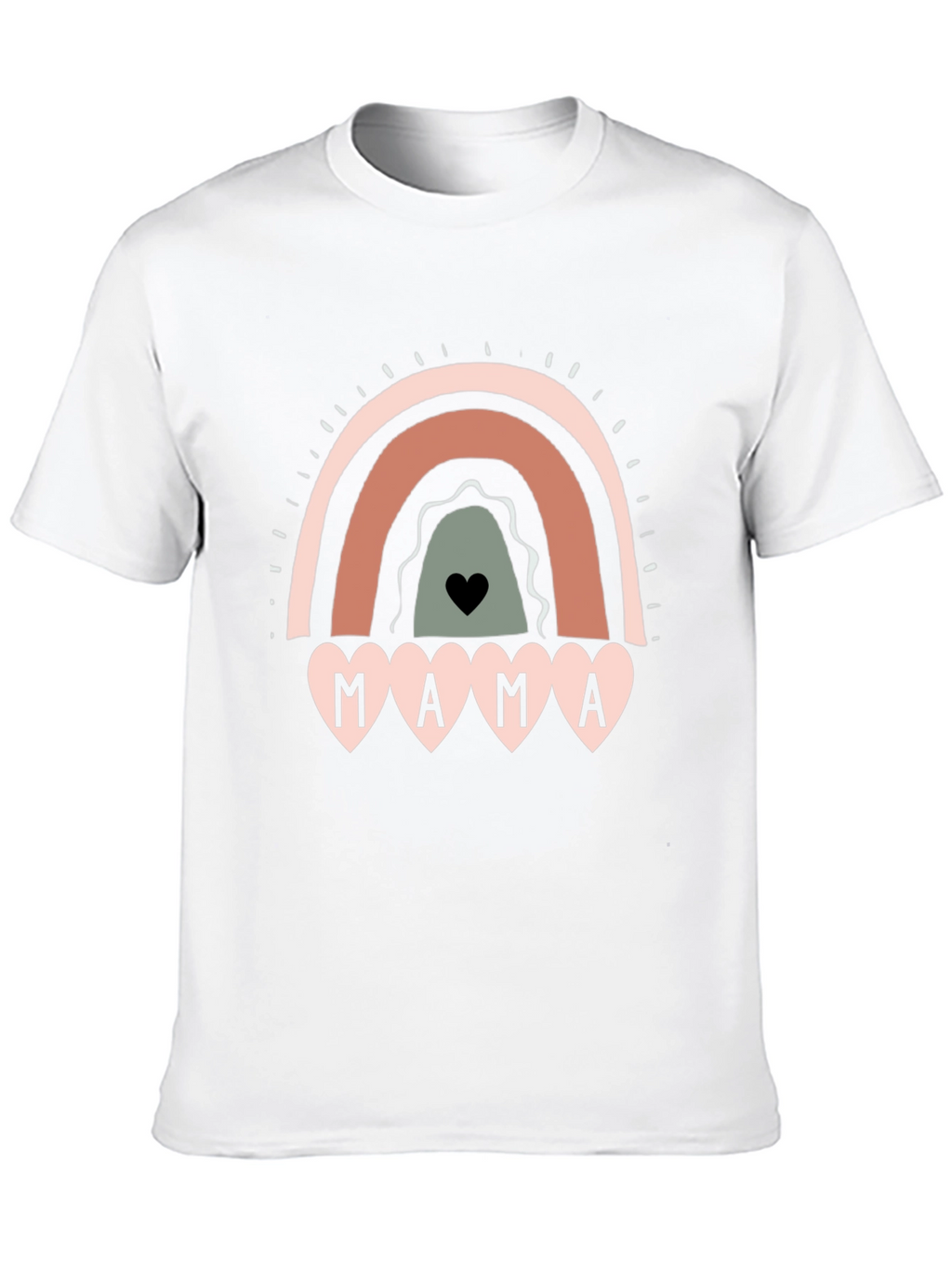 Mama Rainbow Graphic Tee - Cute Mothers Day Shirt