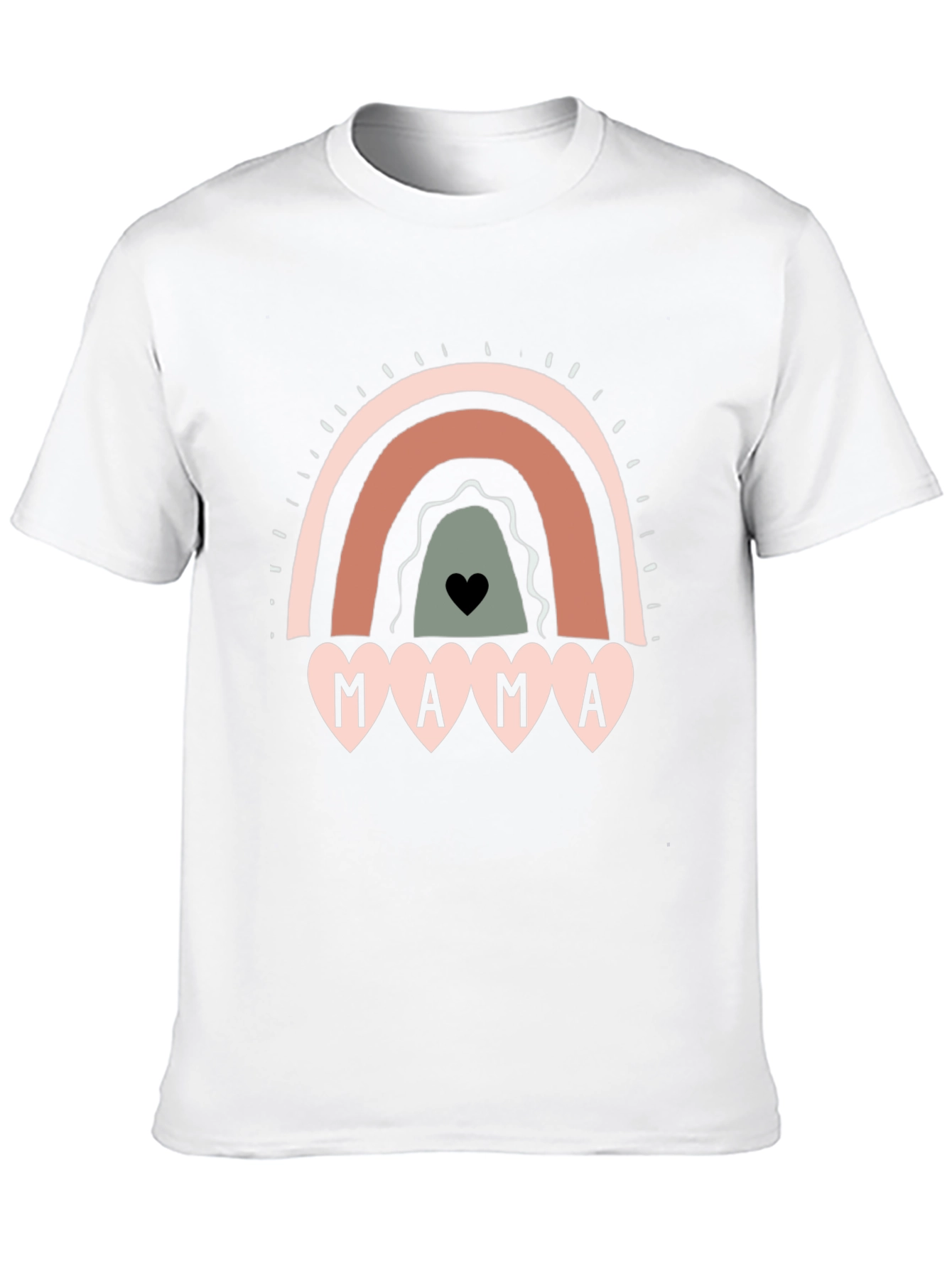 Mama Rainbow Graphic Tee - Cute Mothers Day Shirt