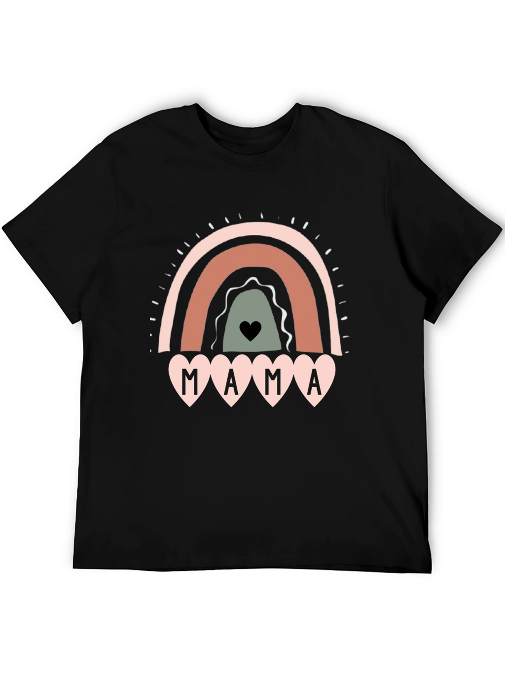 Mama Rainbow Graphic Tee - Cute Mothers Day Shirt