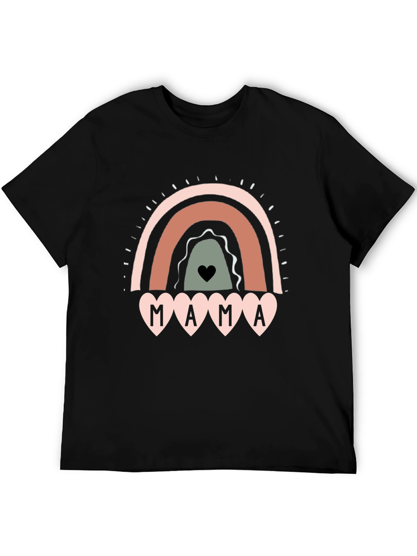 Mama Rainbow Graphic Tee - Cute Mothers Day Shirt
