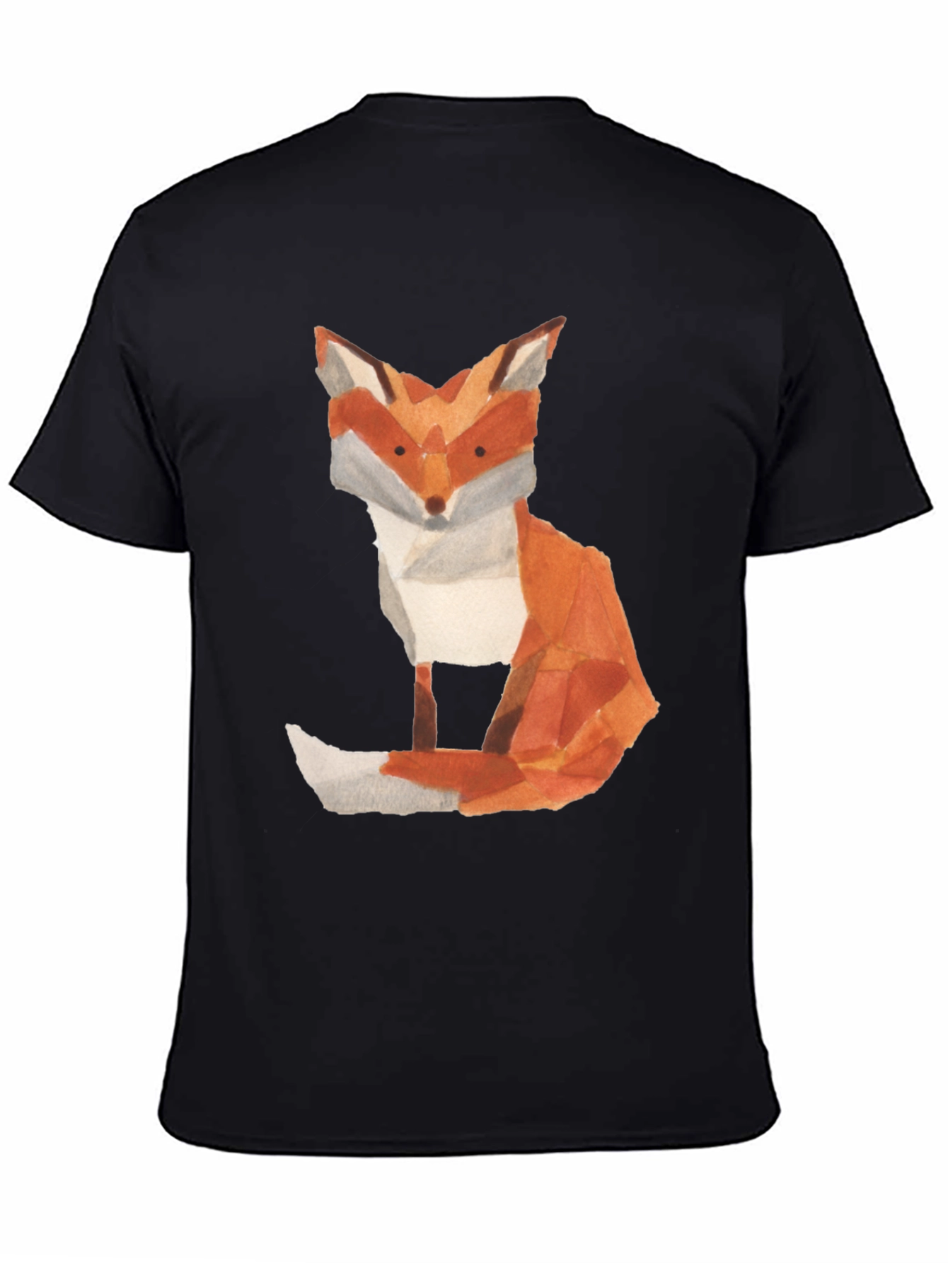 Fox Graphic Tee - Artistic Watercolor Print
